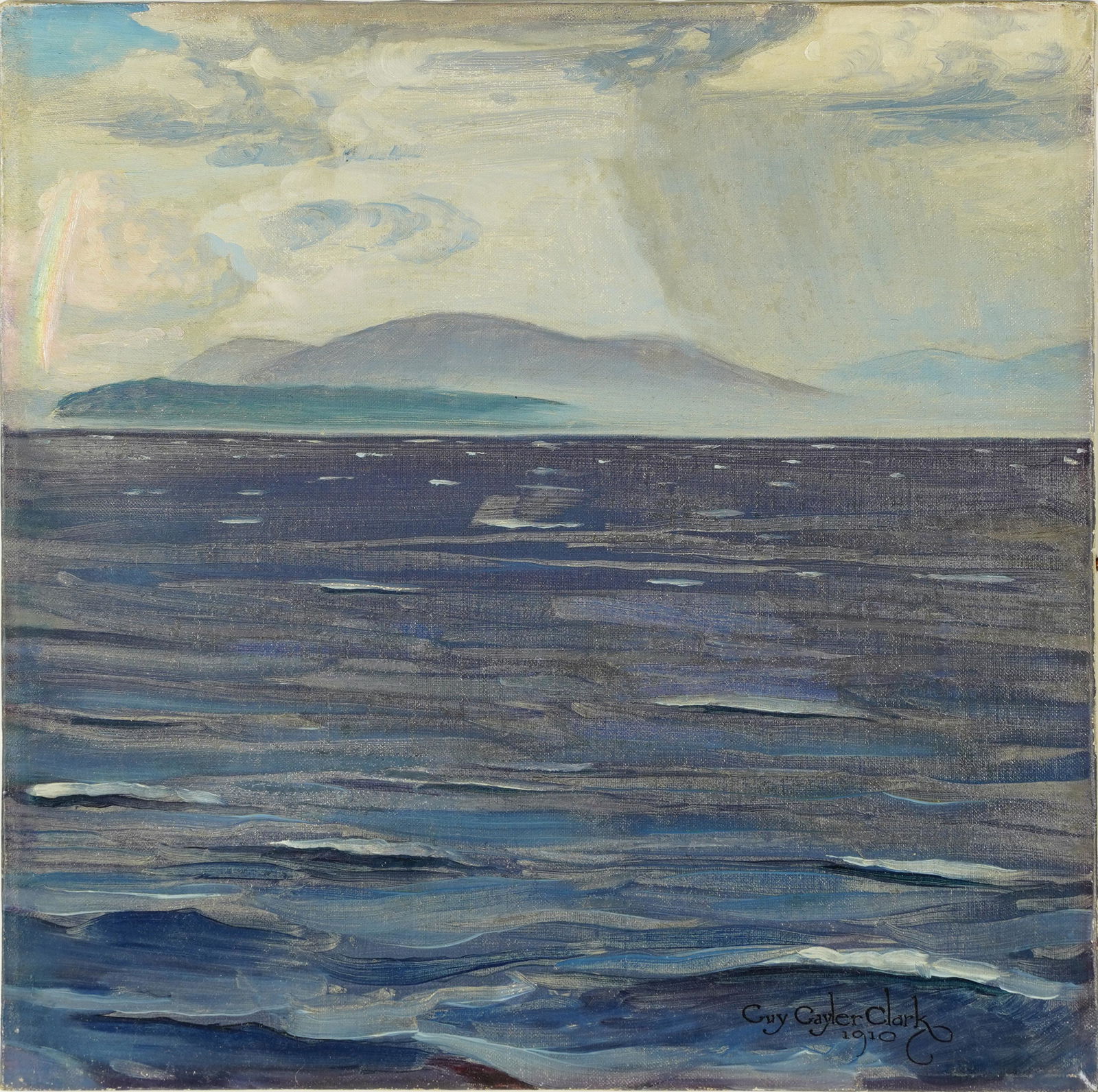 Guy Gaylor Clark Signed Hawaiian Ocean Seascape Original Impressionist Oil Painting 1910 (1 of 5)