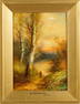 Signed English 19th Century Landscape Oil Painting