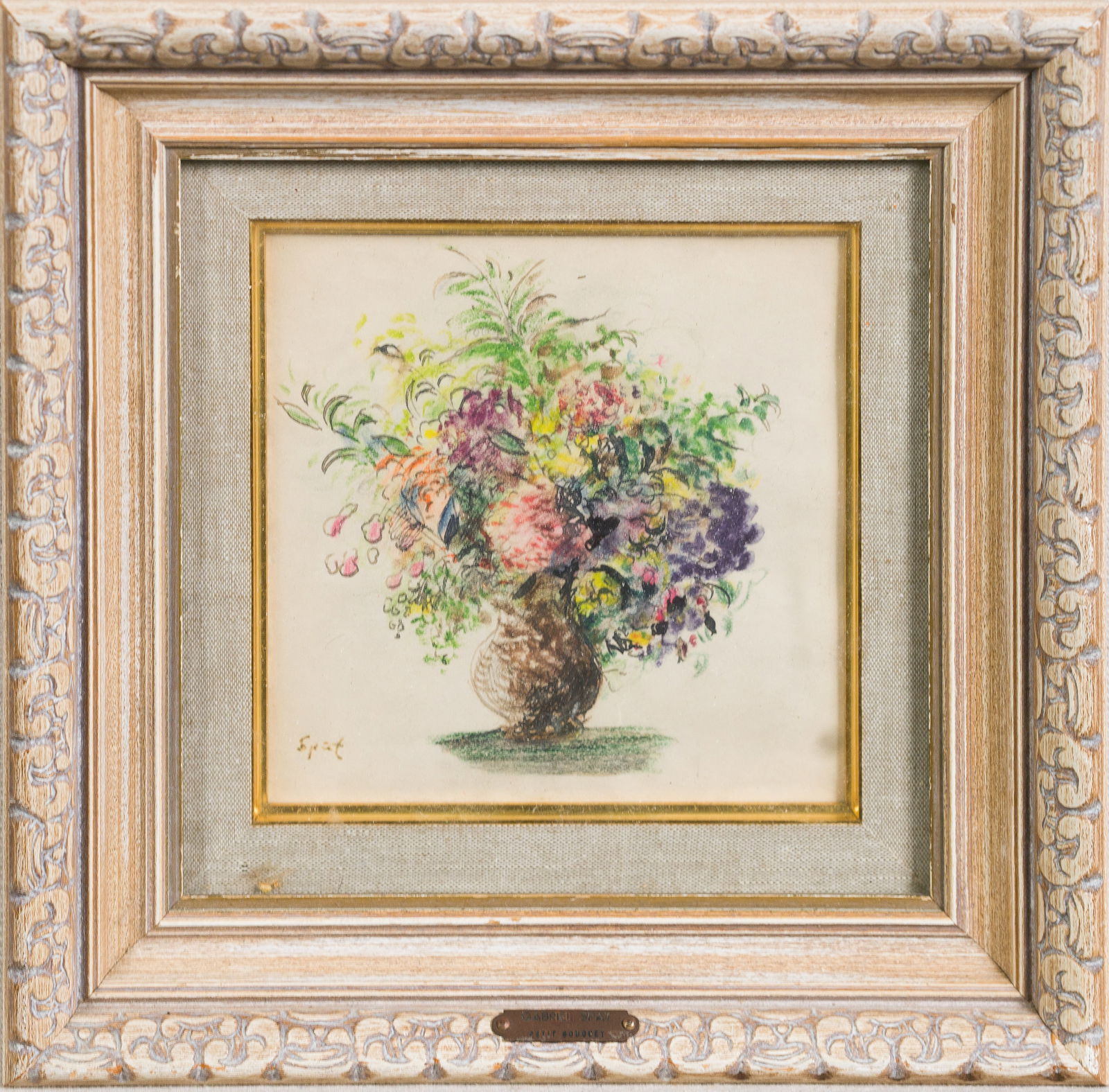 Gabriel Spat (1890 - 1967) Signed French Impressionist Flower Still Life Painting (1 of 5)
