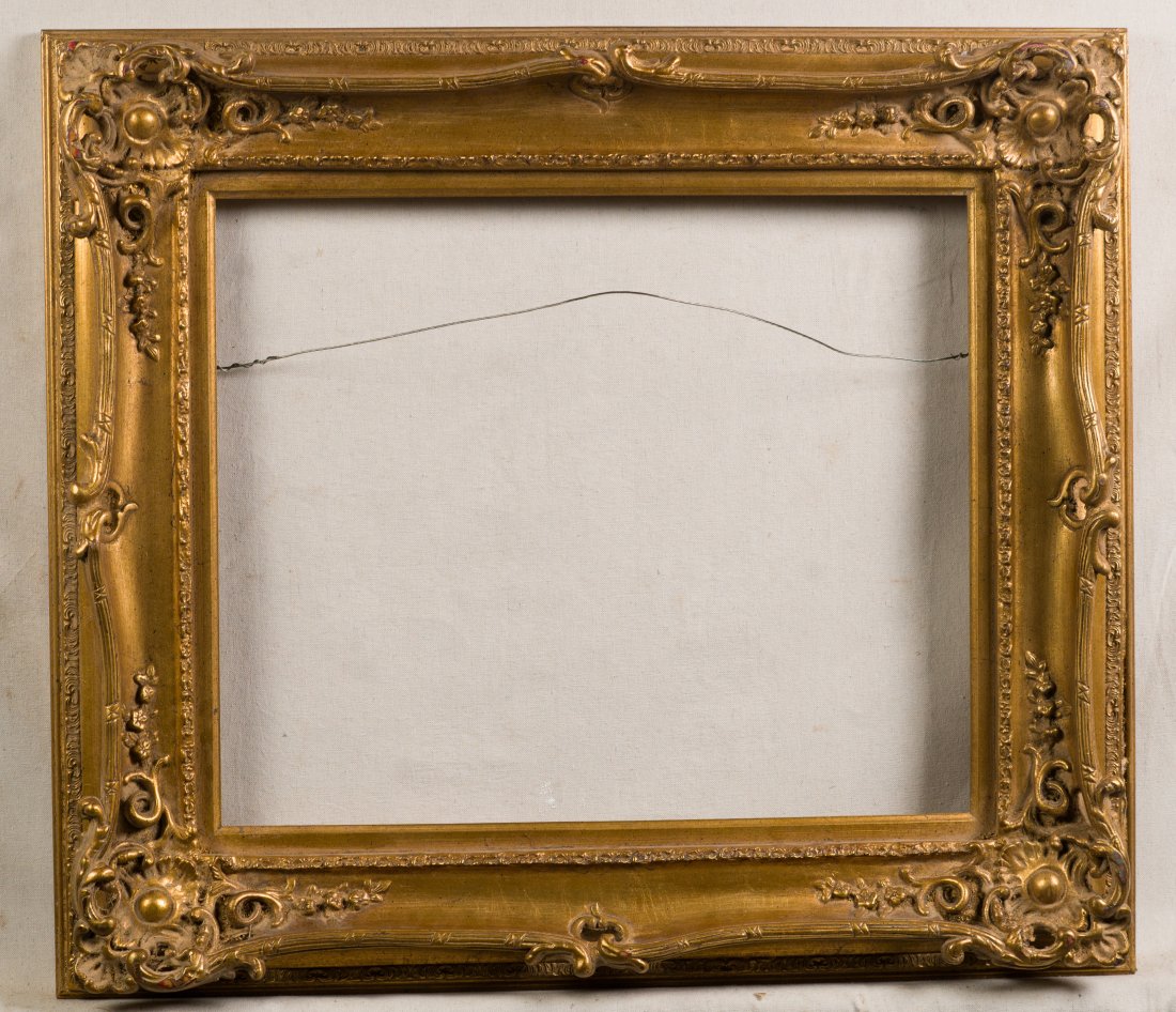 Vintage Ornate Giltwood Oil Painting Frame for 24 x 20 Artwork: Vintage frame