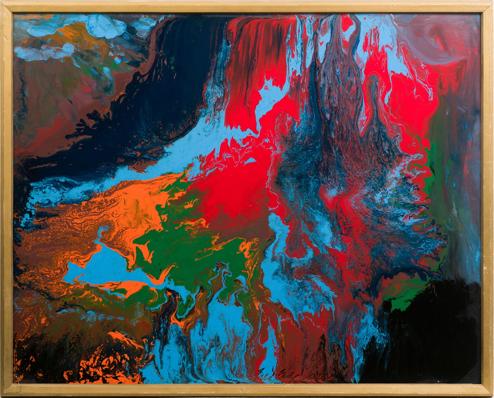 Fred Karl Scheibe 1911-1982 Rare Alaskan Abstract Expressionist Mid Century Oil Paining (1 of 5)