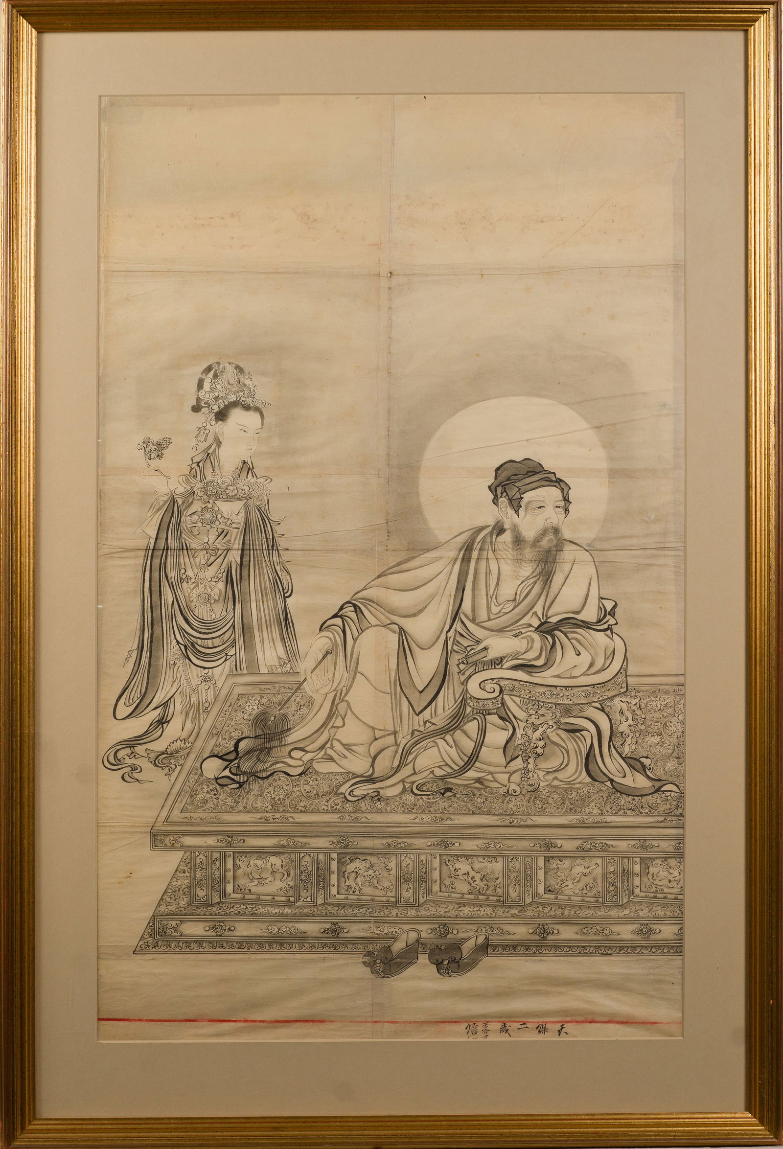 Antique Chinese Pen and Ink Original Work of Art on Paper (1 of 6)