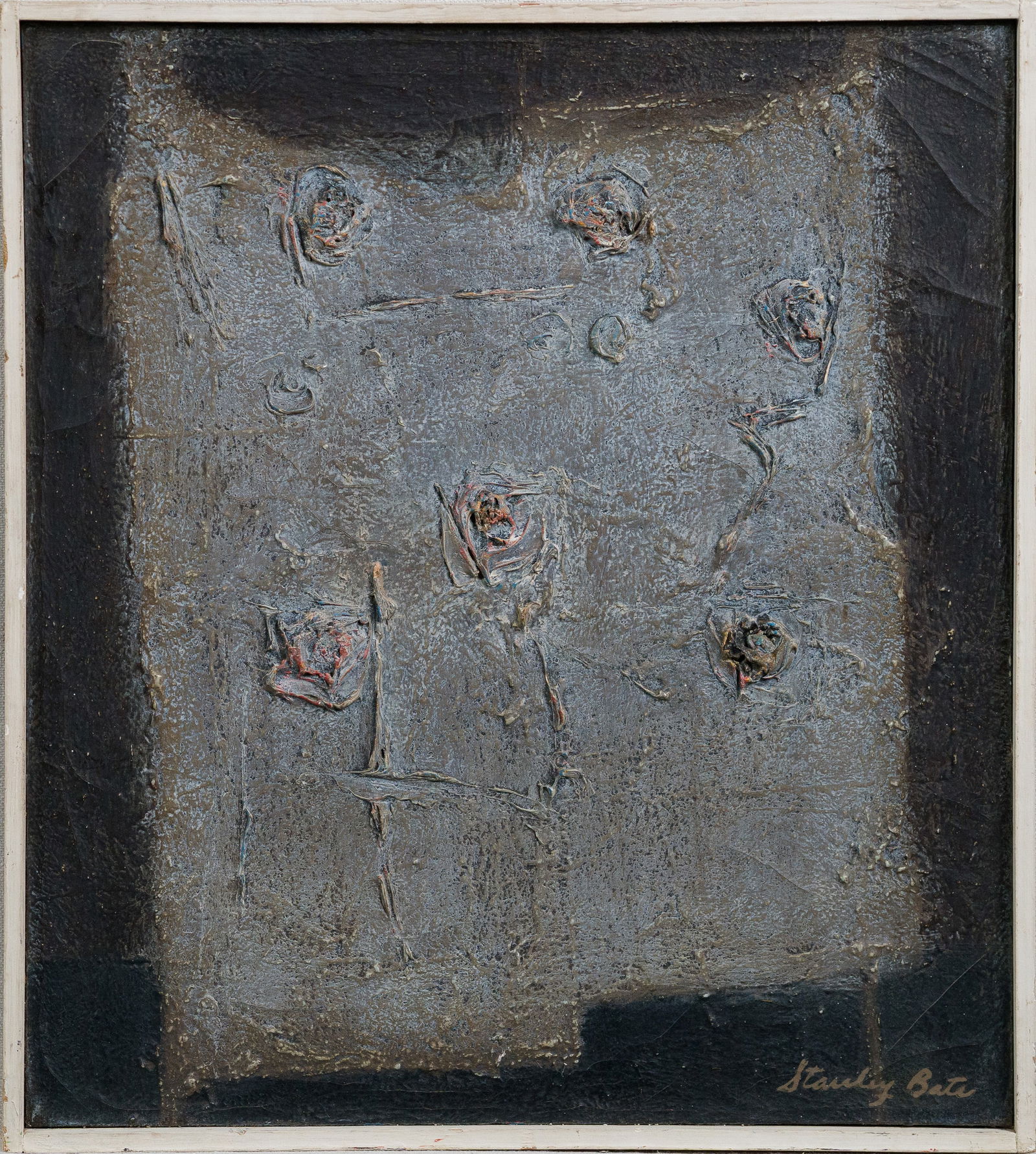 Stanley Bate 1903-1972 Antique American Abstract Expressionist Still Life Signed Framed Oil Painting (1 of 8)