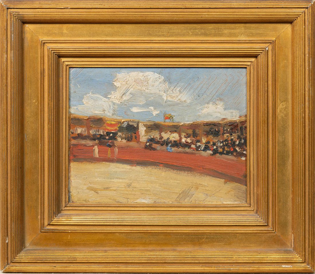 Antique American Impressionist Beach Scene Ashcan School Nicely Framed Circle of Robert Henri (1 of 6)