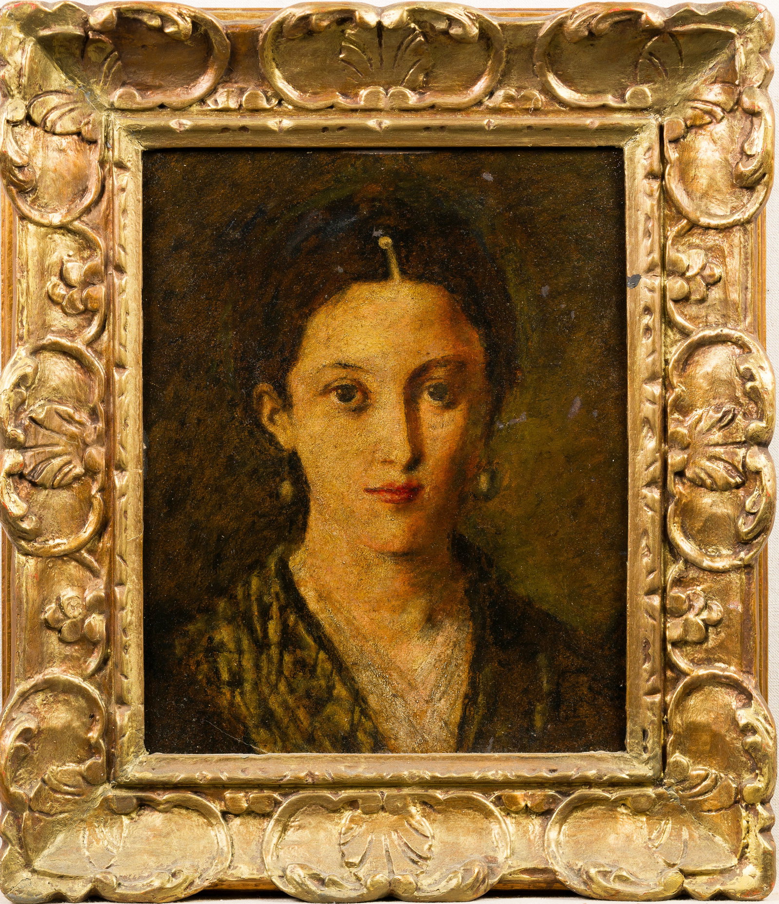 Impressive 16th Century Italian Old Master Portrait of a Beautiful Young Woman Oil Painting Framed (1 of 5)