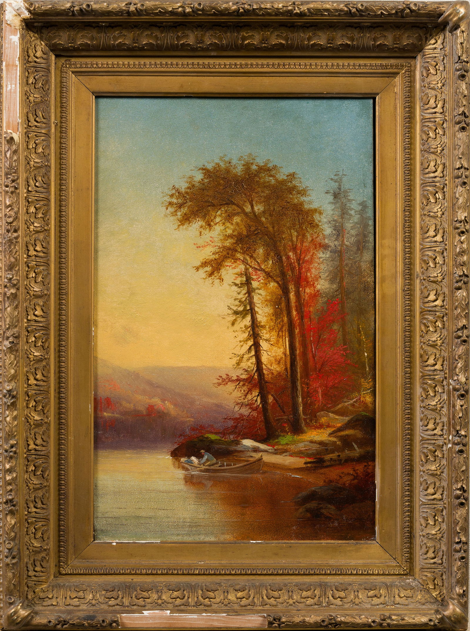 Augustus Rockwell Antique Adirondack Landscape Hudson River School Fall Landscape Oil Painting (1 of 5)