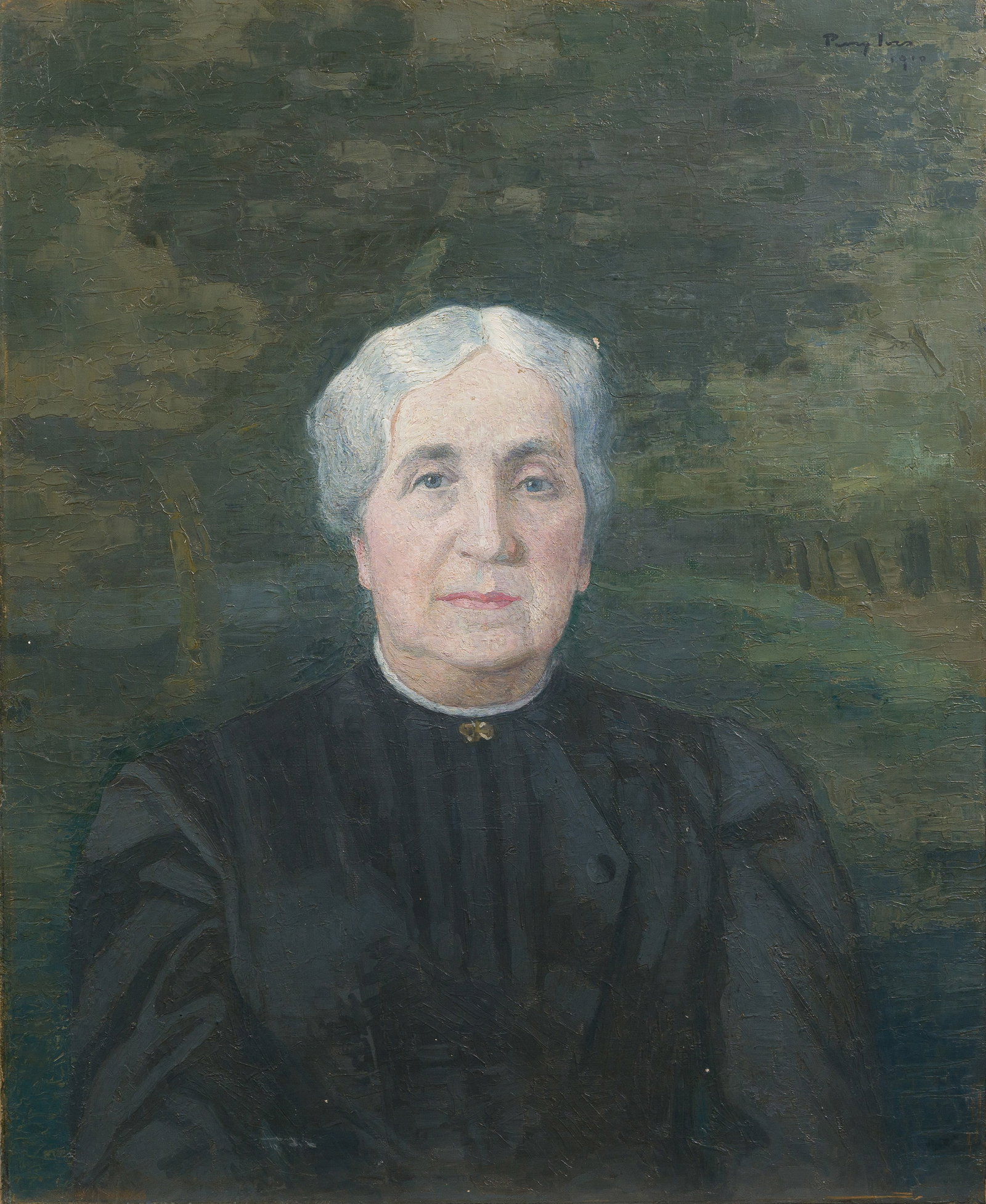 Antique American School Louisianna Family Portrait Oil Painting: Oil on canvas. Image size, 27H x 22L.