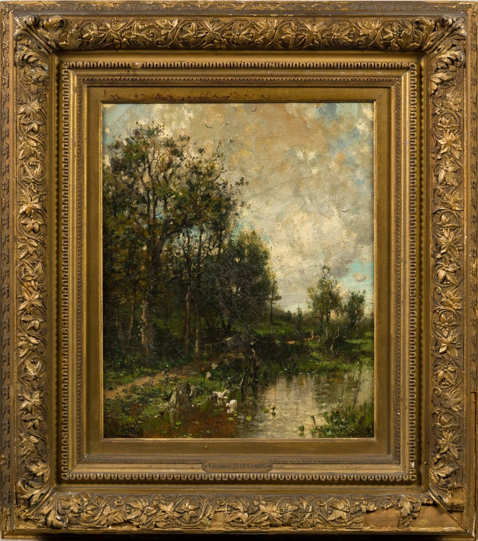George Herbert McCord 1848-1909 Hudson River School Landscape Signed Large Oil Painting (1 of 8)
