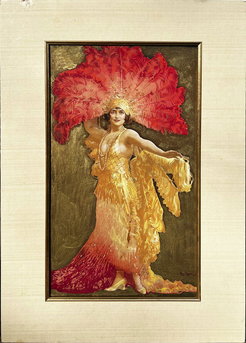 Frederic Madan 1885-1972 Antique American Original Illustration Elegant Portrait Painting (1 of 6)