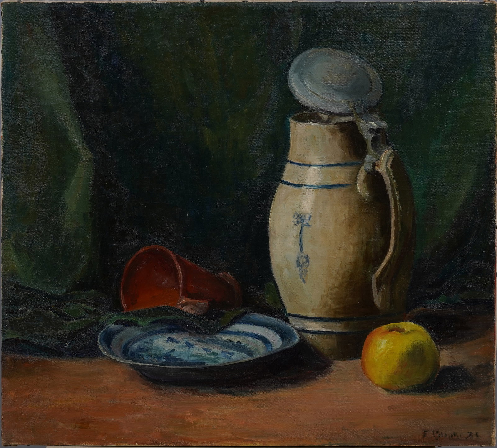 Eleanor Ruth Colborn Rare Antique American Impressionist Still Life Original Oil Painting: Antique American impressionist still life oil painting. Oil on canvas by Elanor Ruth Eaton Gump Colburn (1866 - 1939).Signed on back. Please see all images for condition and size.