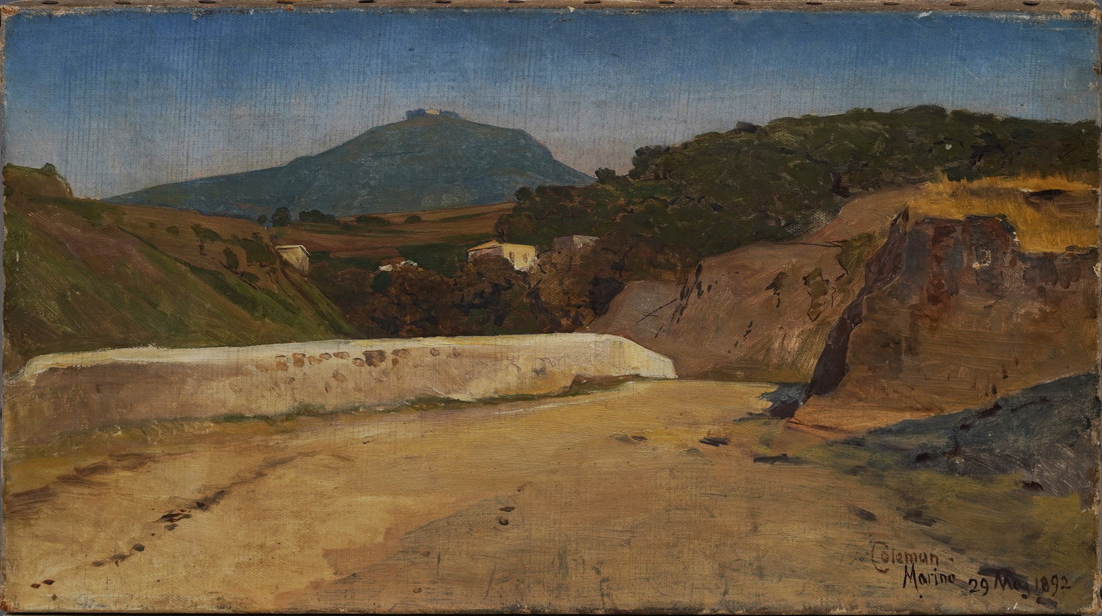 Samuel Colman 1832-1920 Signed Italian Landscape Marino Italy Hudson River School Oil Painting: Antique oil painting of Marino Italy by Samuel Colman (1832 - 1920). Oil on canvas. Signed. Please see all images for condition and size.