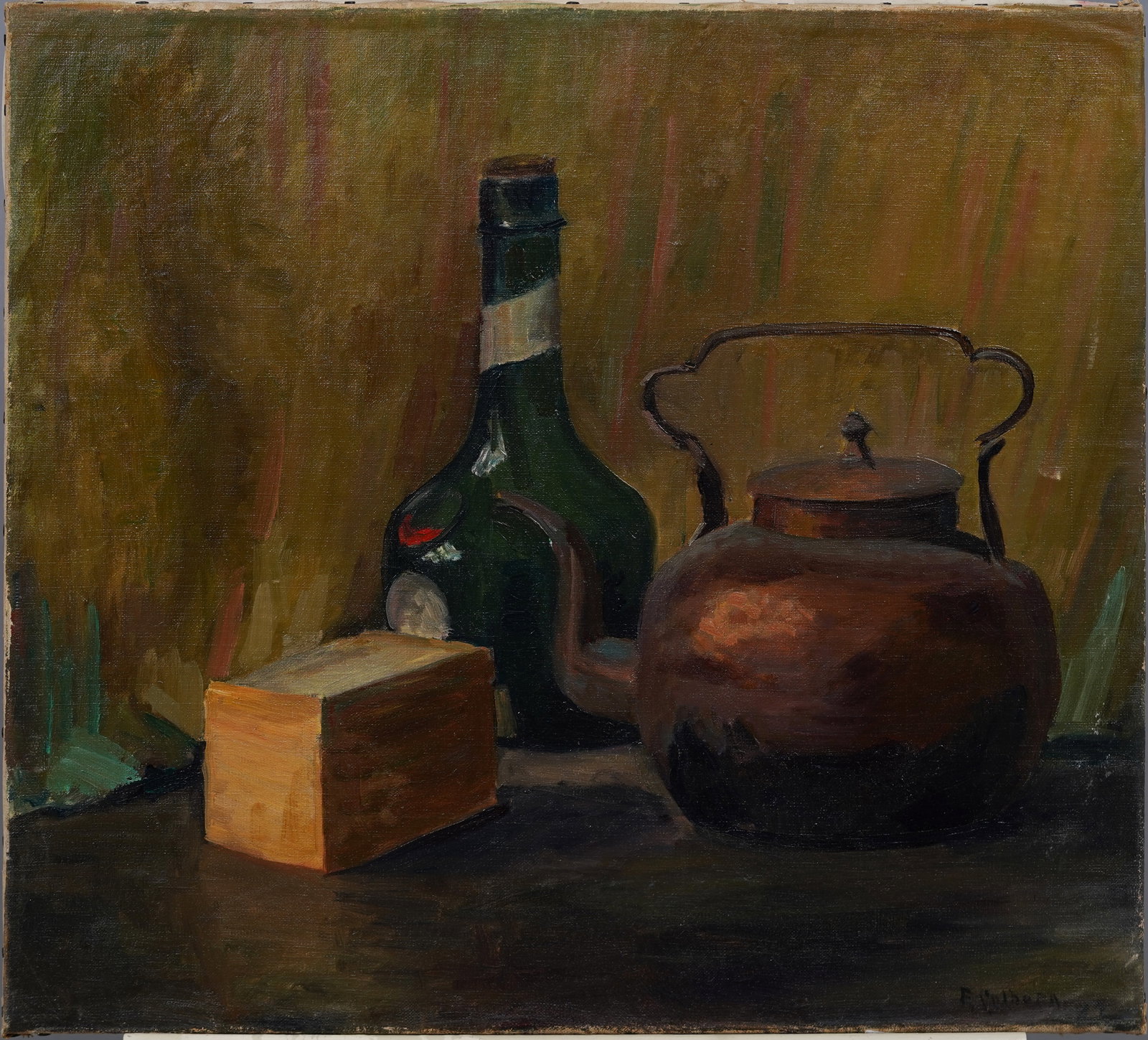 Antique American Impressionist Signed E Colburn  Original Still Life Oil Painting (1 of 6)