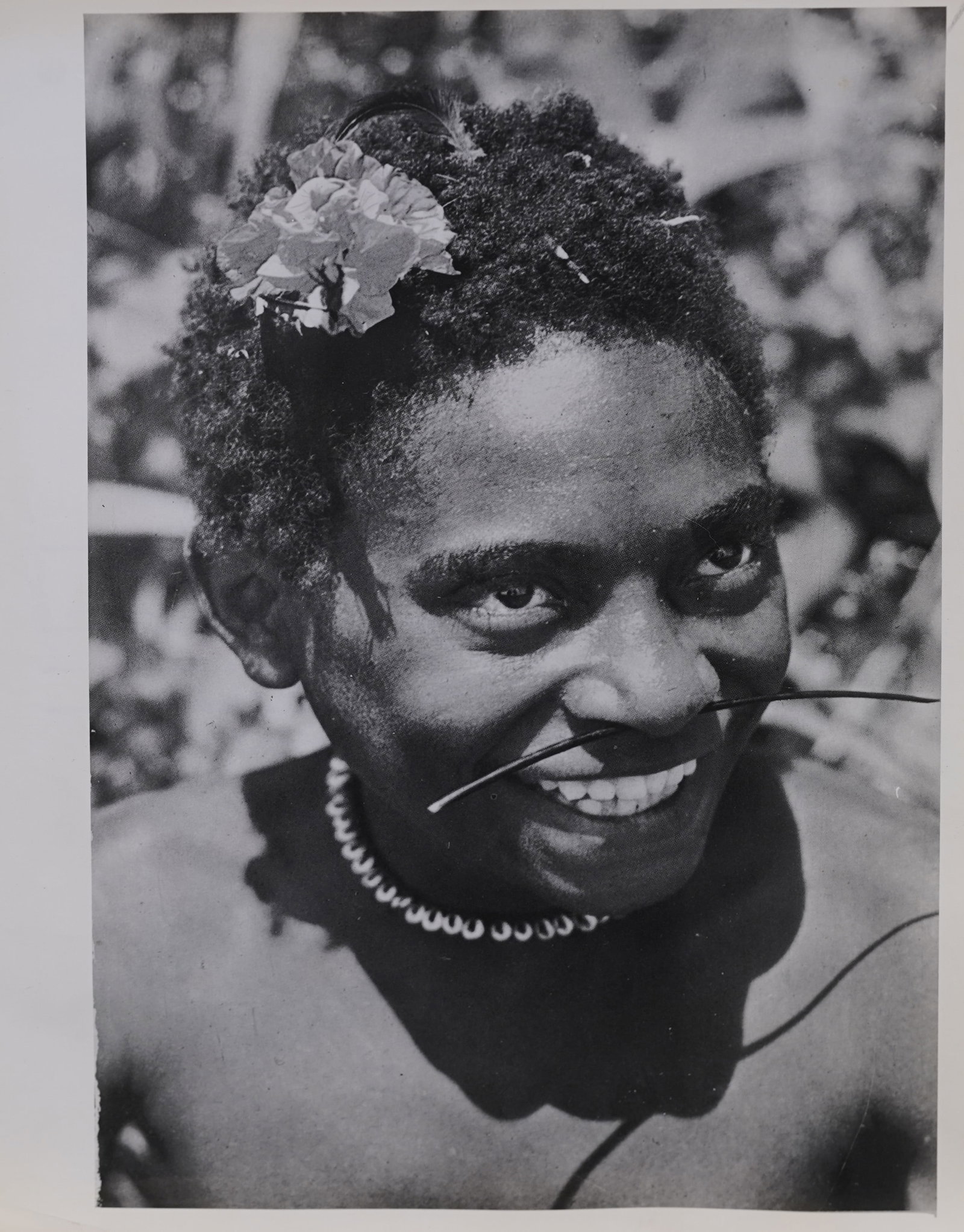 Jens Bjerre Original Vintage Photograph of New Guinea Portrait: Vintage photograph. Please see all images for condition and size.