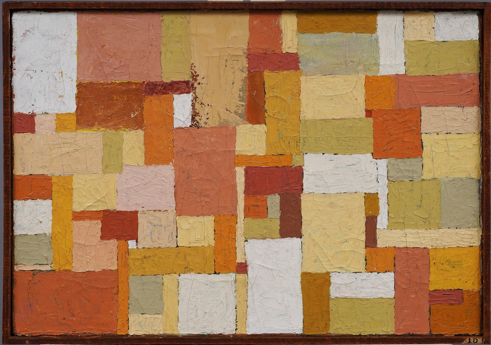 Antique American School Exhibited Abstract Expressionist Framed Original Oil Painting (1 of 7)