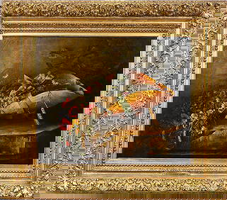 Antique American 19th Century Painting Flower Still Life Painting Museum Quality Barbizon Frame (1 of 9)