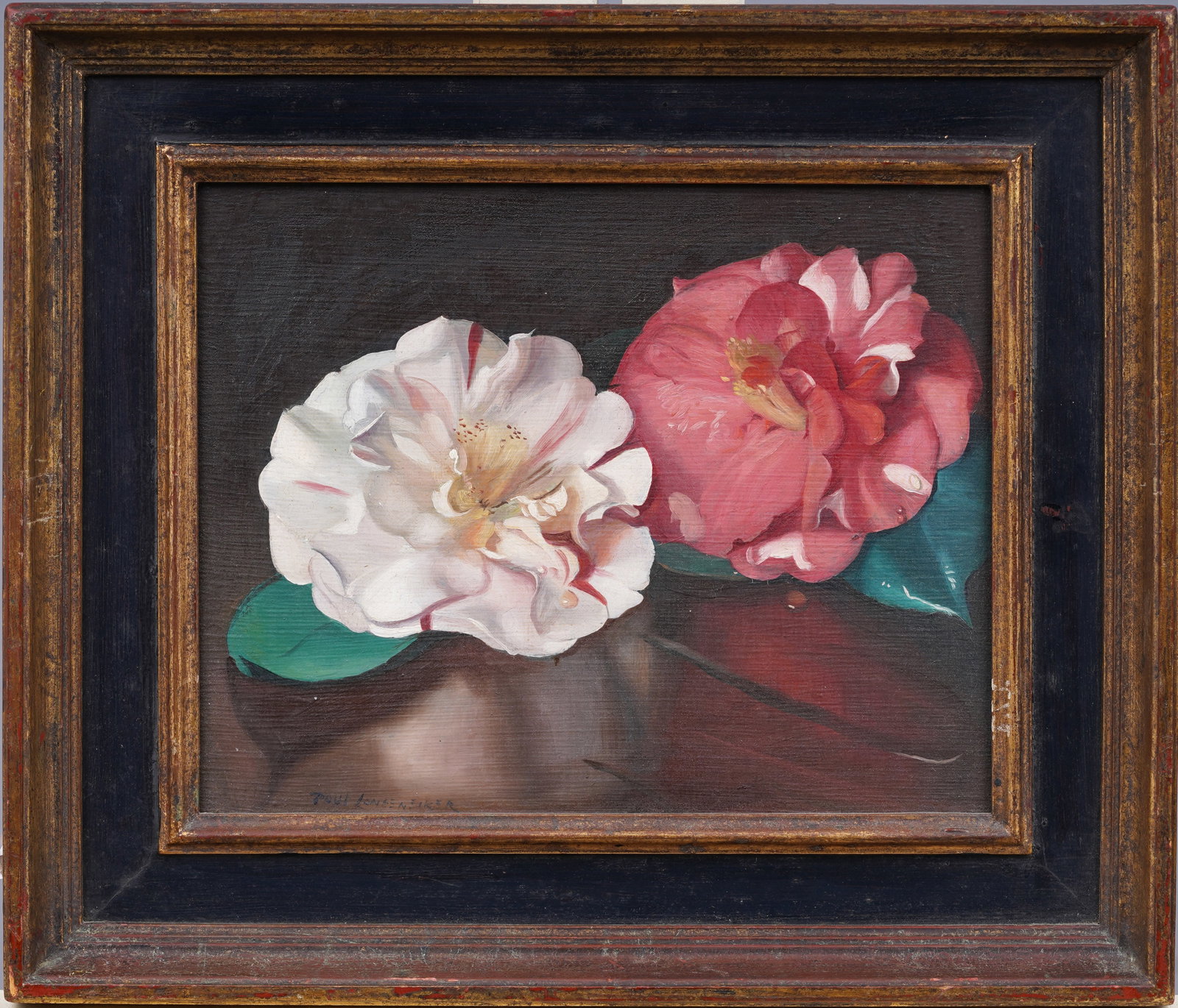 Paul Longenecker (1920-2008) Antique American Impressionist Flower Still Life Original Oil Painting: Antique American oil painting. Oil on board. Signed. Framed. Please see all images for condition. Size is measured and written on the back of the painting. The first size is the overall size, the seco