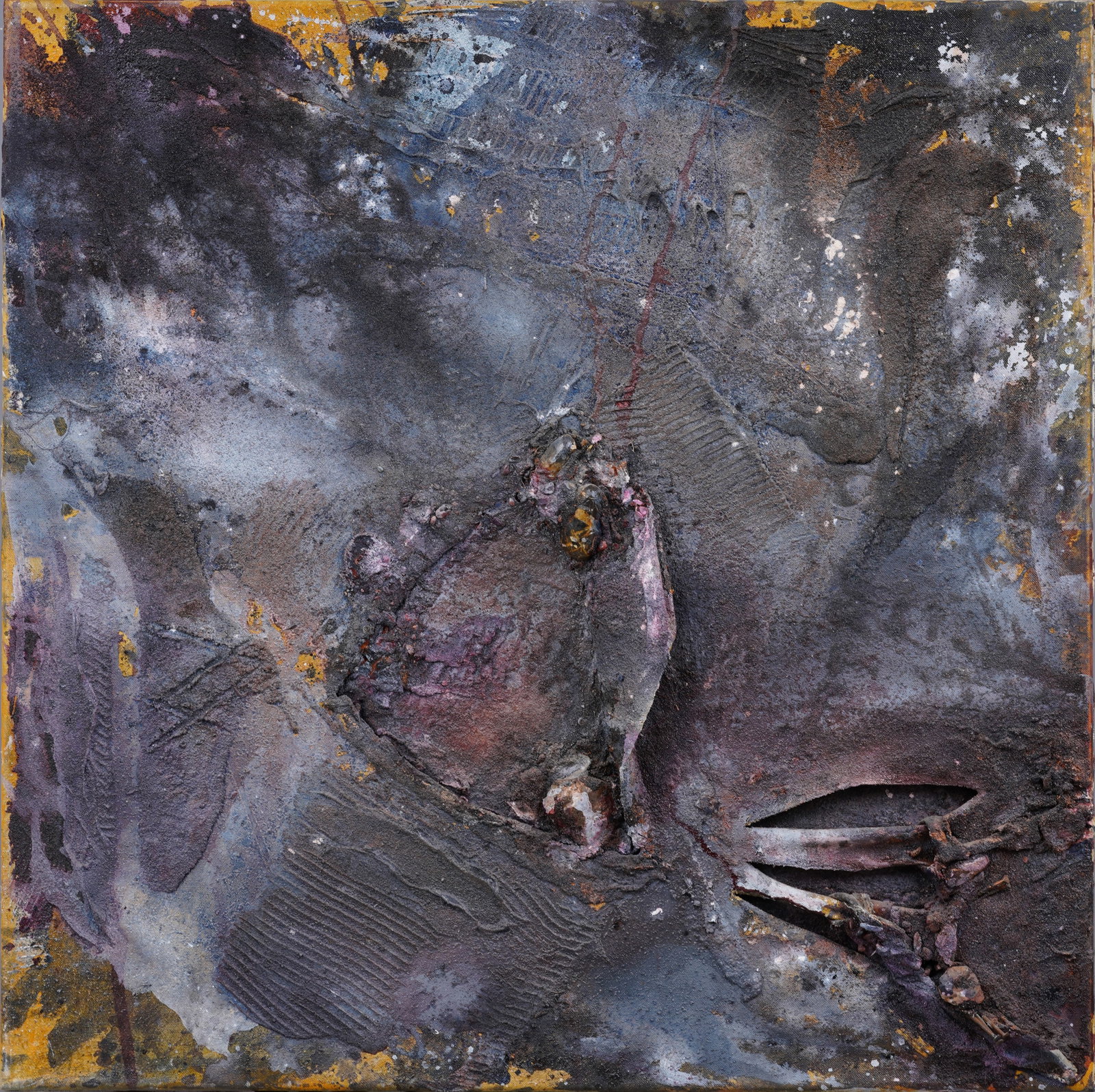"Opera 1994" Signed Vintage Abstract Expressionist European Original Oil Painting: Antique European abstract oil painting. Oil on canvas. Signed verso. Please see all images for condition. Size is measured and written on the back of the painting. The first size is the overall size, 