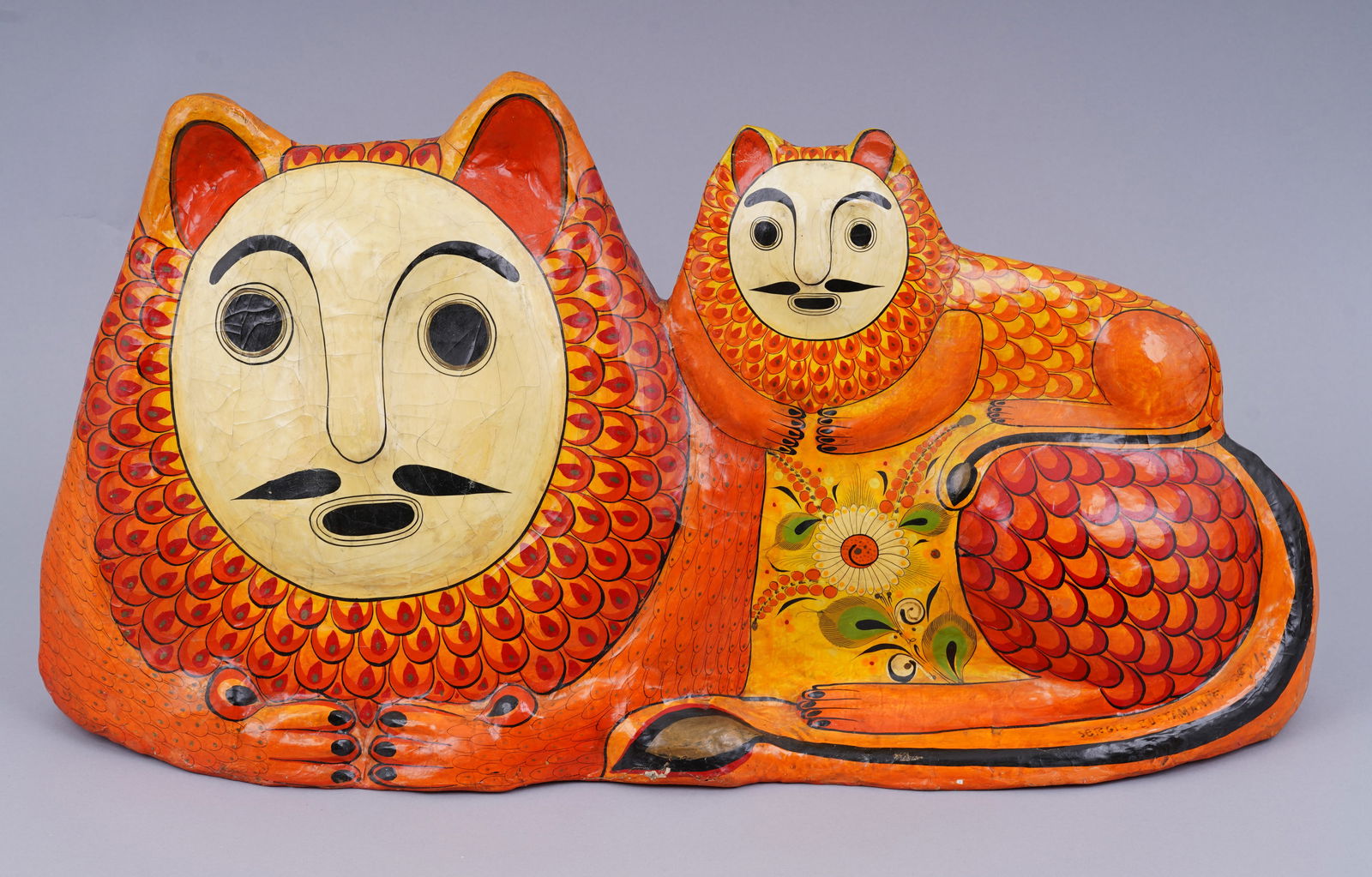 Sergio Bustamante (B1949) Signed Surreal Vintage Mid Century Outsider Folk Art Painted Sculpture (1 of 8)