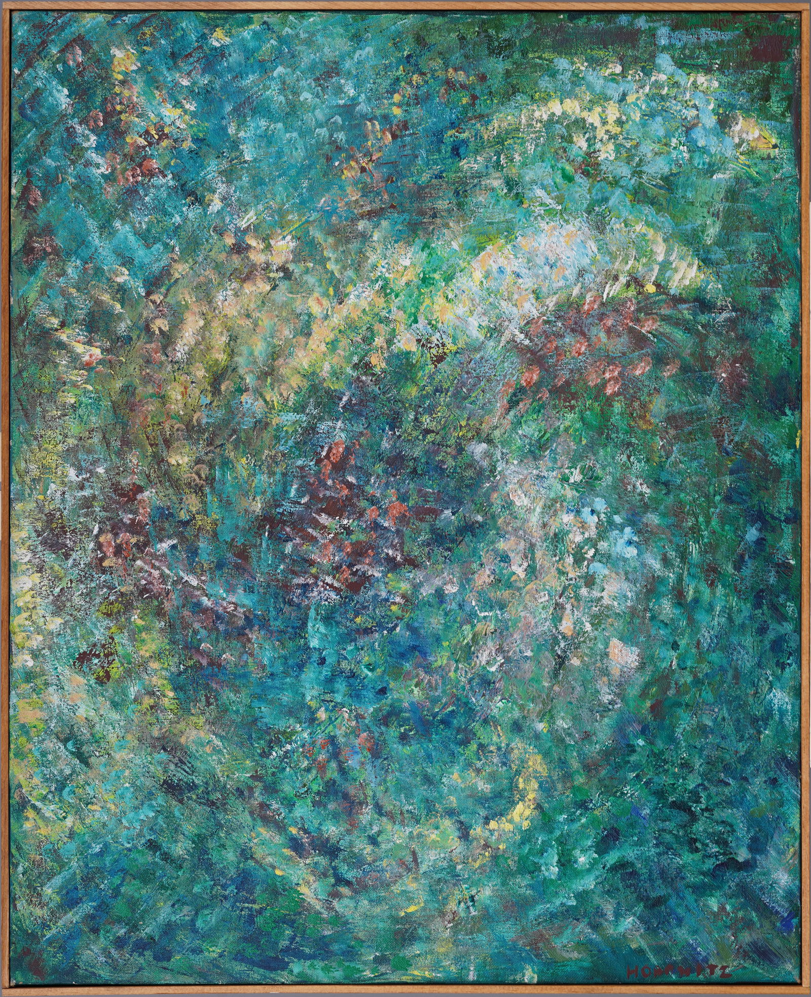 Signed Vintage American Modernist Abstract Expressionist Framed Original Oil Painting (1 of 5)