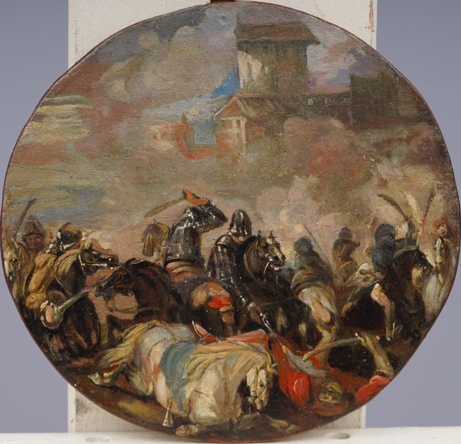 Antique Jacques Courtois Le Bourguignon (1621-1676) European Old Master Battle Scene French Painting (1 of 5)