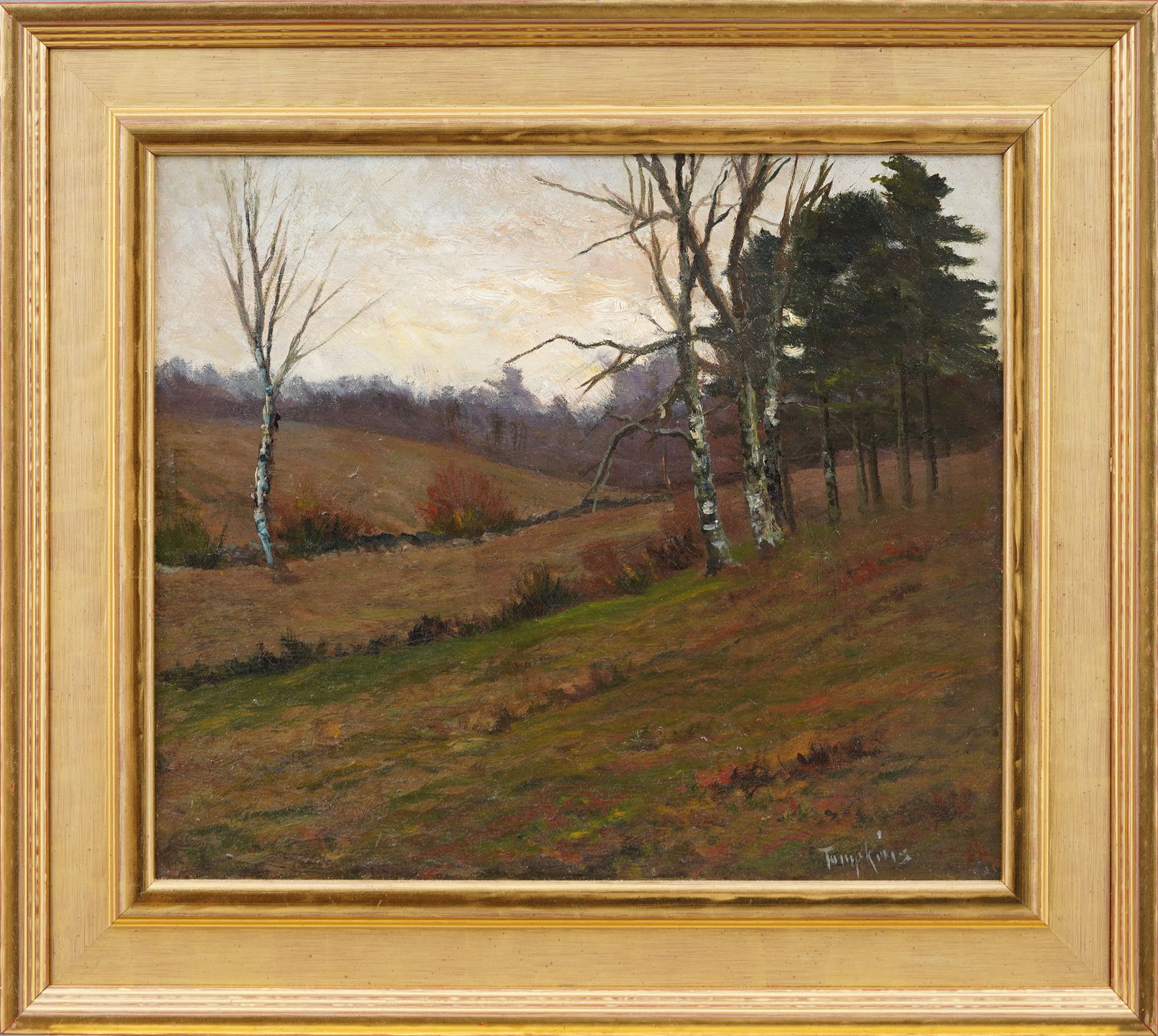 Frank Henry Tompkins 1847-1922 Antique American Signed Boston School Important Oil Painting (1 of 6)