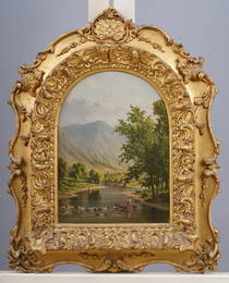 Frederick DeBourg Richards 1822-1903 Antique American Hudson River School Masterpiece Oil Painting