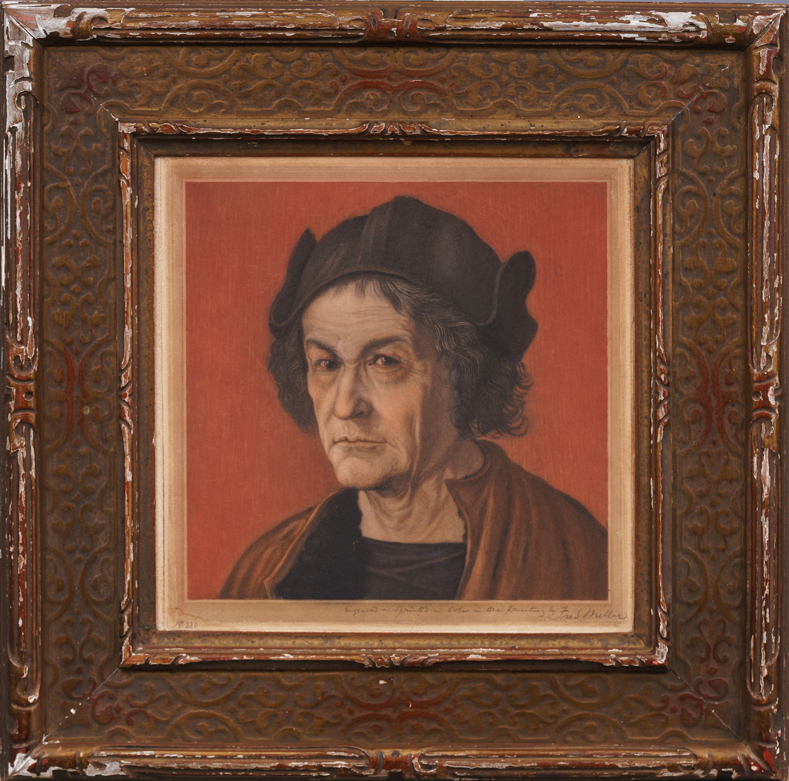 Antique American Original Nicely Framed Original Print and Vintage Frame (1 of 6)