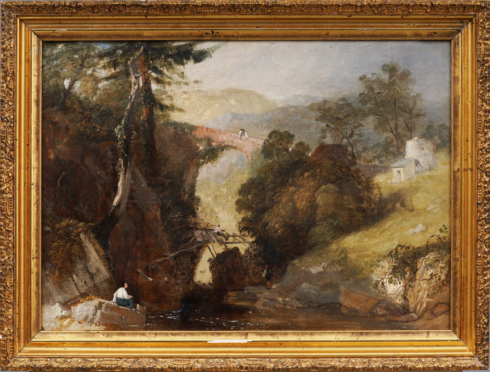 Old Master European Landscape 18th/19th Century French Italian Framed Oil Painting (1 of 8)