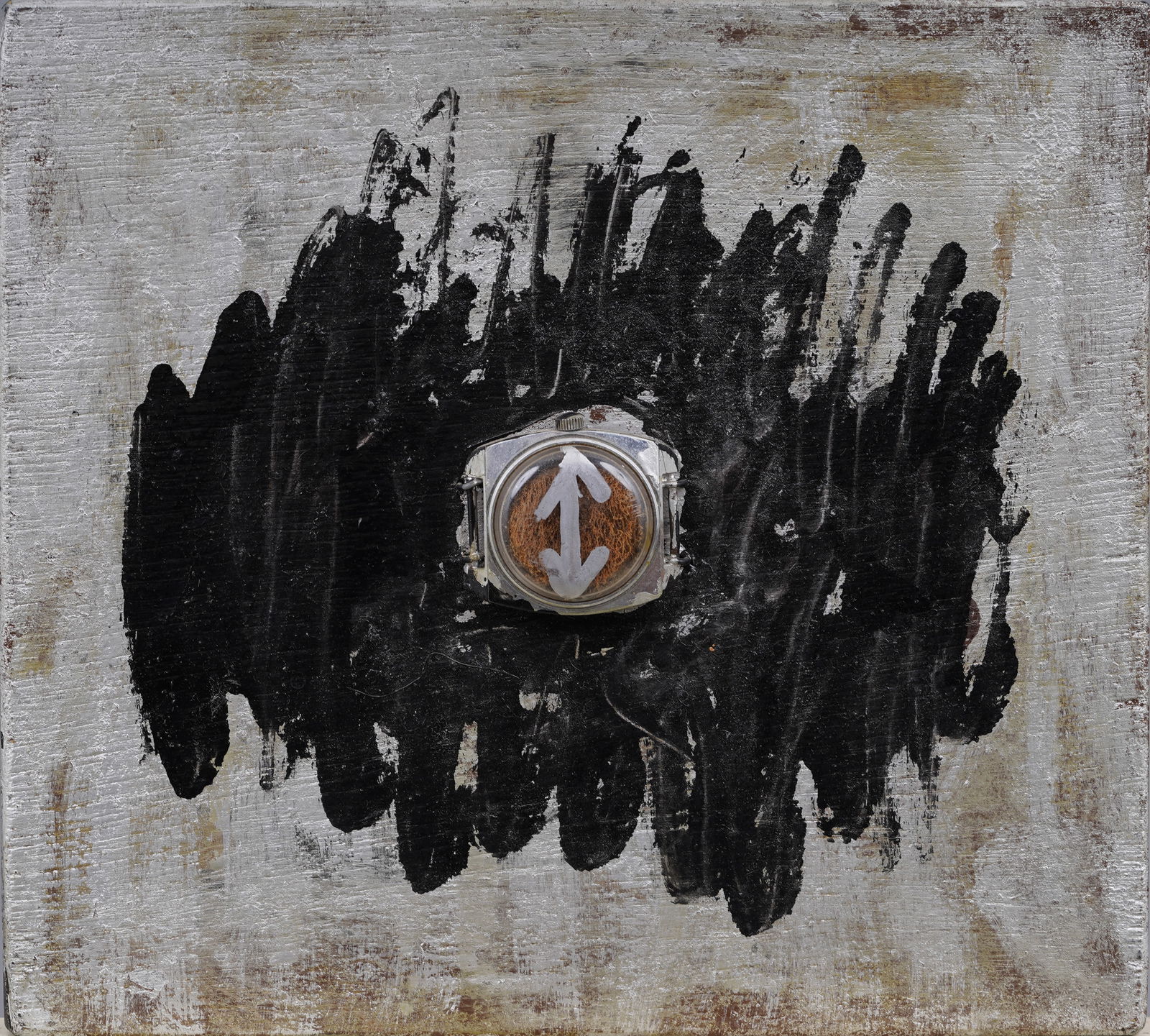 Krzysztof Zarebski (Born 1939) Polish American Modernist Vintage Abstract Assemblage Painting (1 of 4)