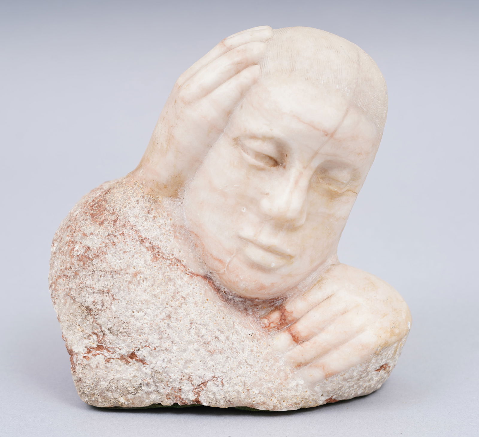 Betty Lewis Isaacs (1894 - 1971) Vintage Carved Stone Modernist Portrait Sculpture (1 of 6)