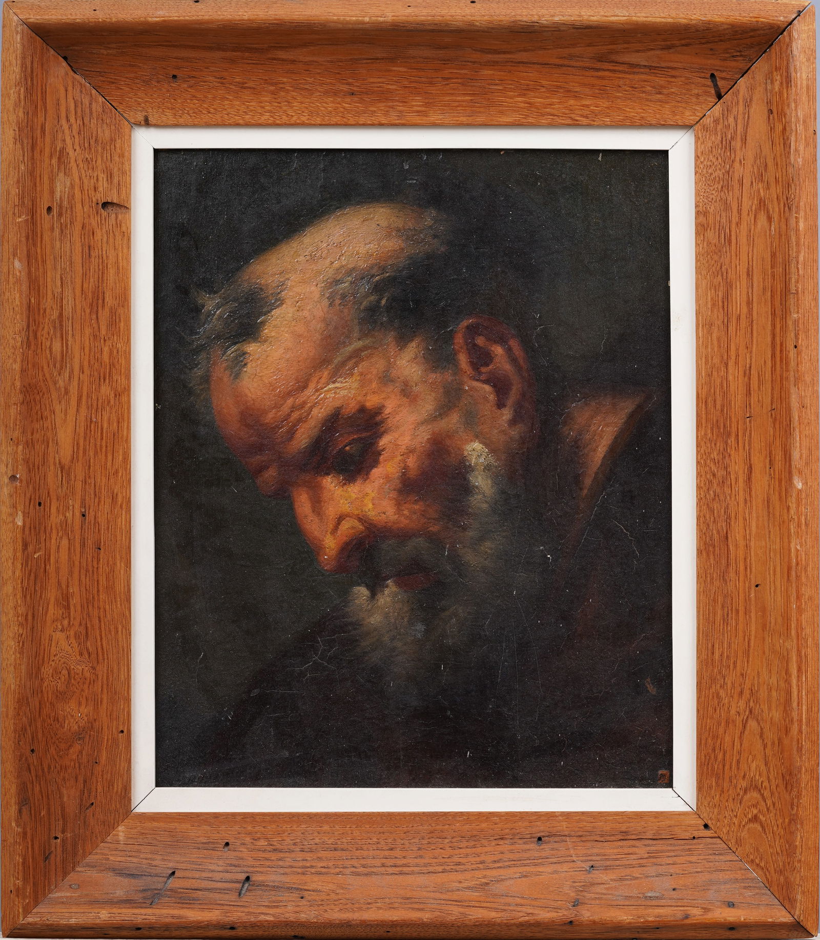 Antique 17/18/19th Century Exhibited Old Master Male Portrait Framed Original Oil Painting (1 of 6)