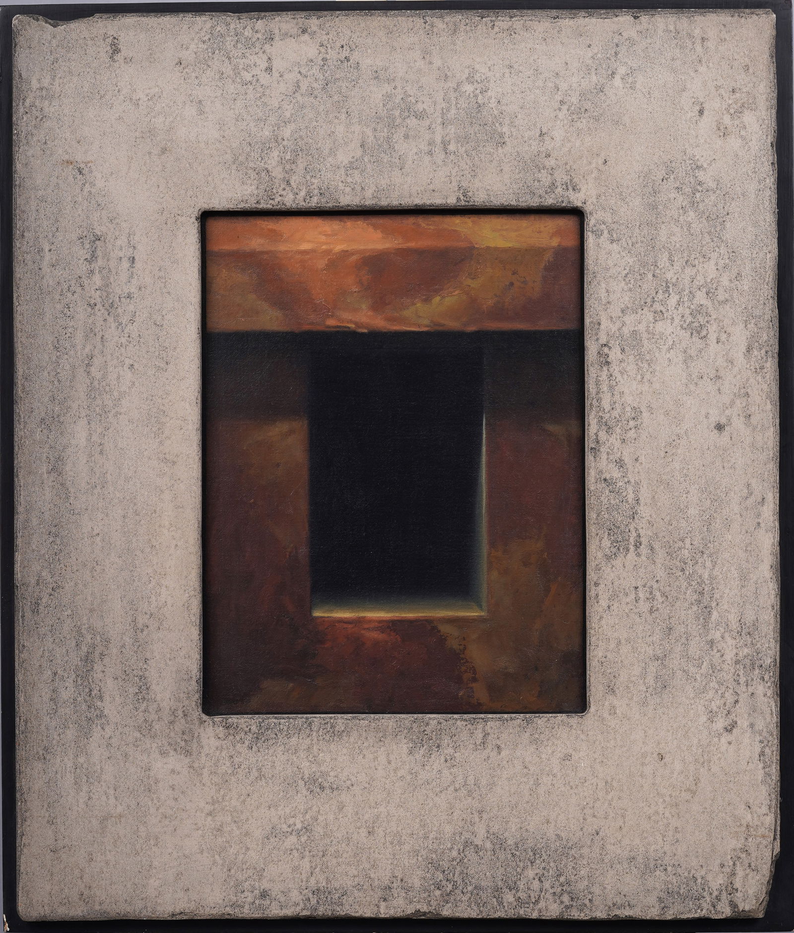 Gayle Bard Amazing Trompe L'Oeil Abstract Modernist Vintage American Modern Oil Painting (1 of 5)