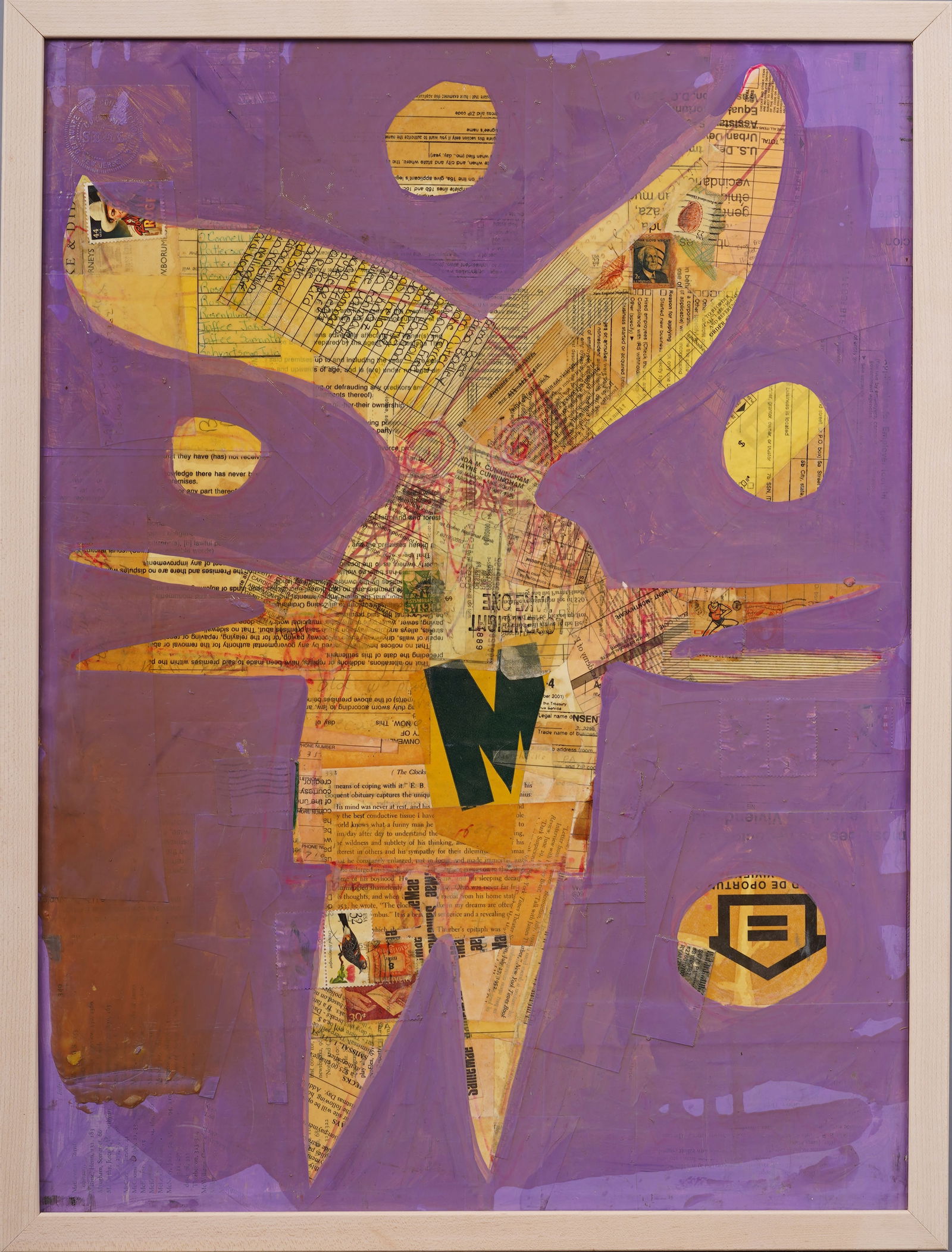 Wayne Cunningham Vintage American Modernist Abstract Expressionist Oil Painting (1 of 5)