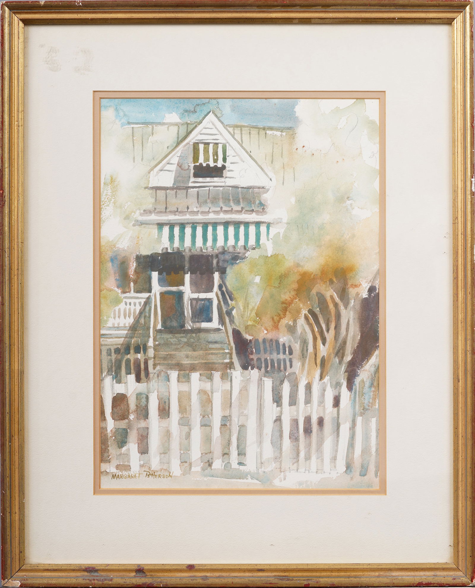 Margaret Petterson Signed Antique American Impressionist Cape Cod Painting (1 of 5)