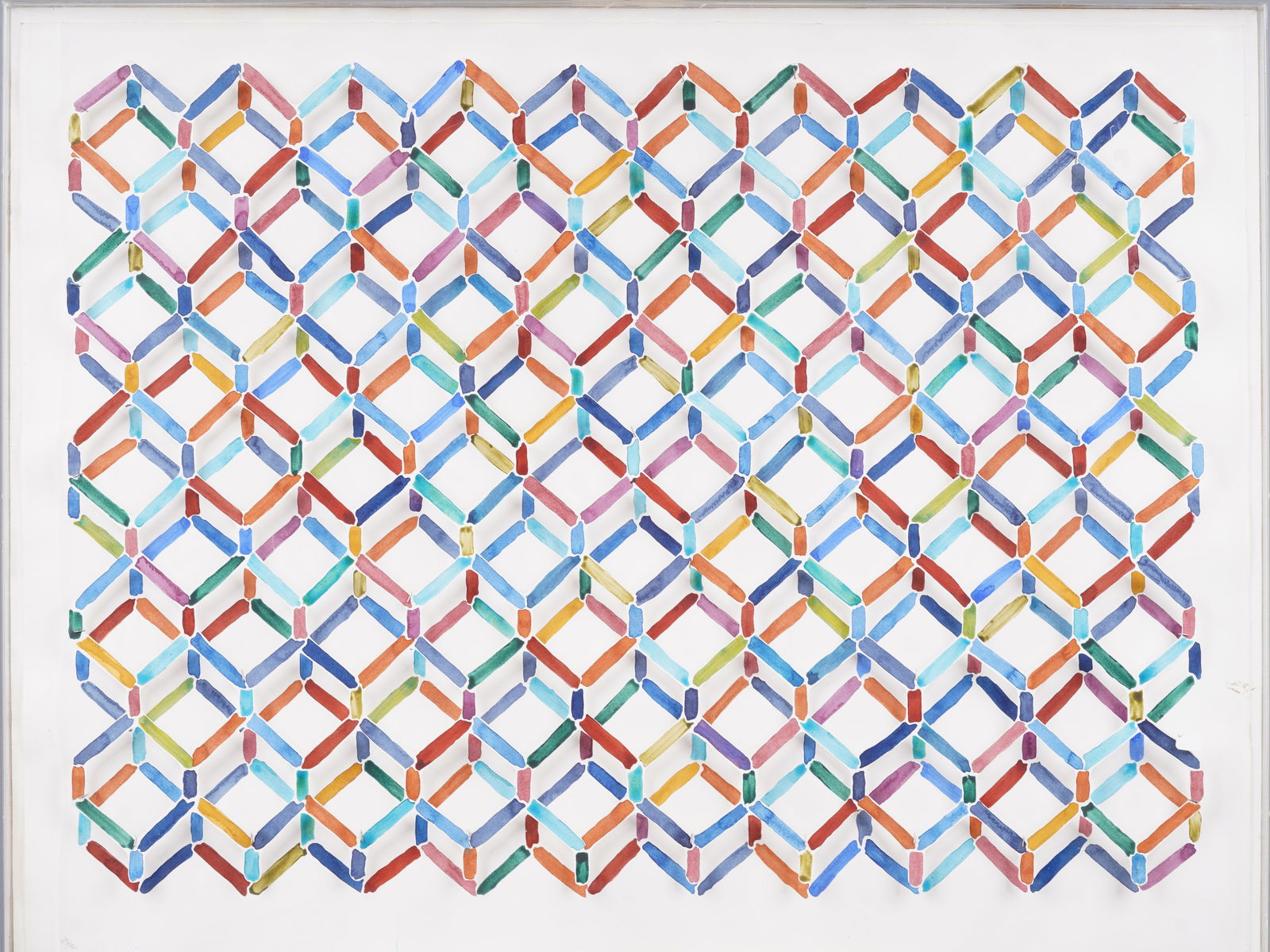 Tony Jannetti (B. 1947) 3D Signed and Numbered Limited Edition Op Art Modernist Framed Print (1 of 7)