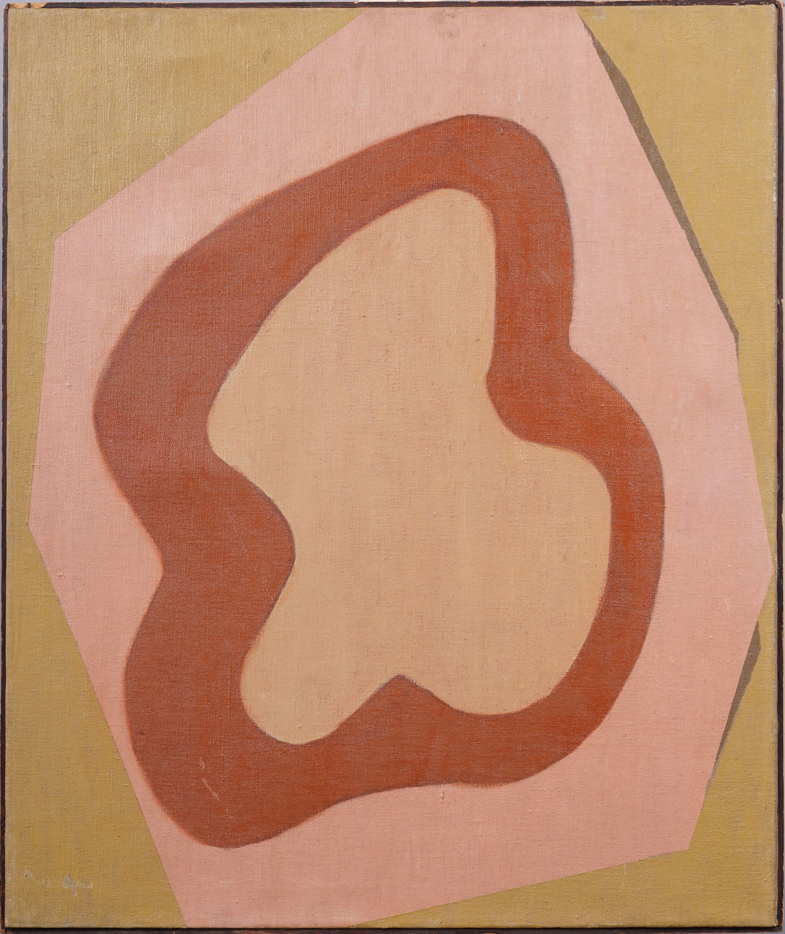 Signed Large Early & Important Antique American Modernist Abstract Surreal Original Oil Painting (1 of 5)