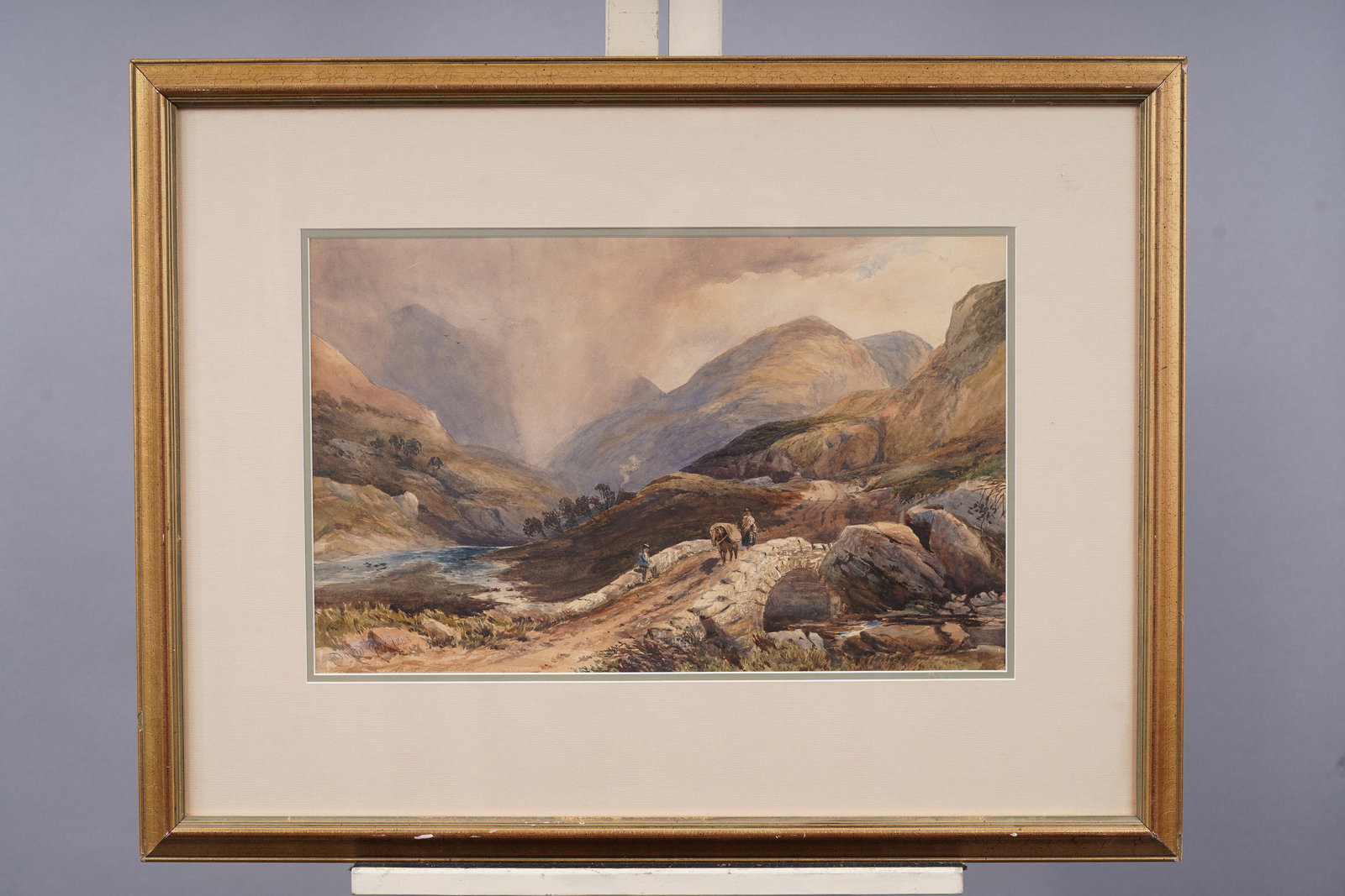 David Cox 19th Century English Landscape Framed Signed Painting (1 of 5)