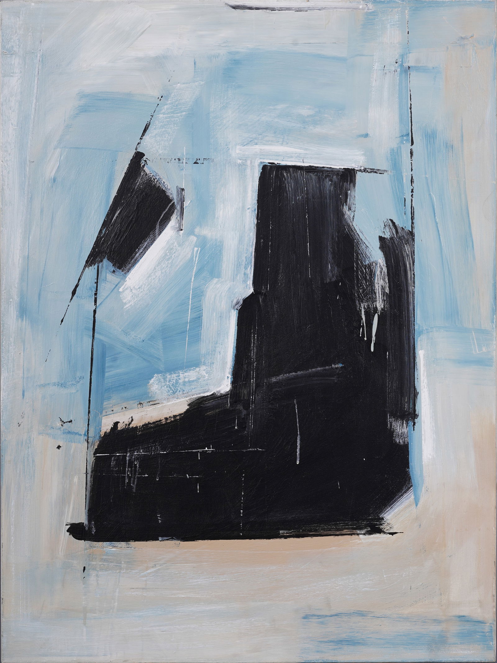 Large Vintage Mid Century Modern Abstract Expressionist Oil Painting (1 of 5)