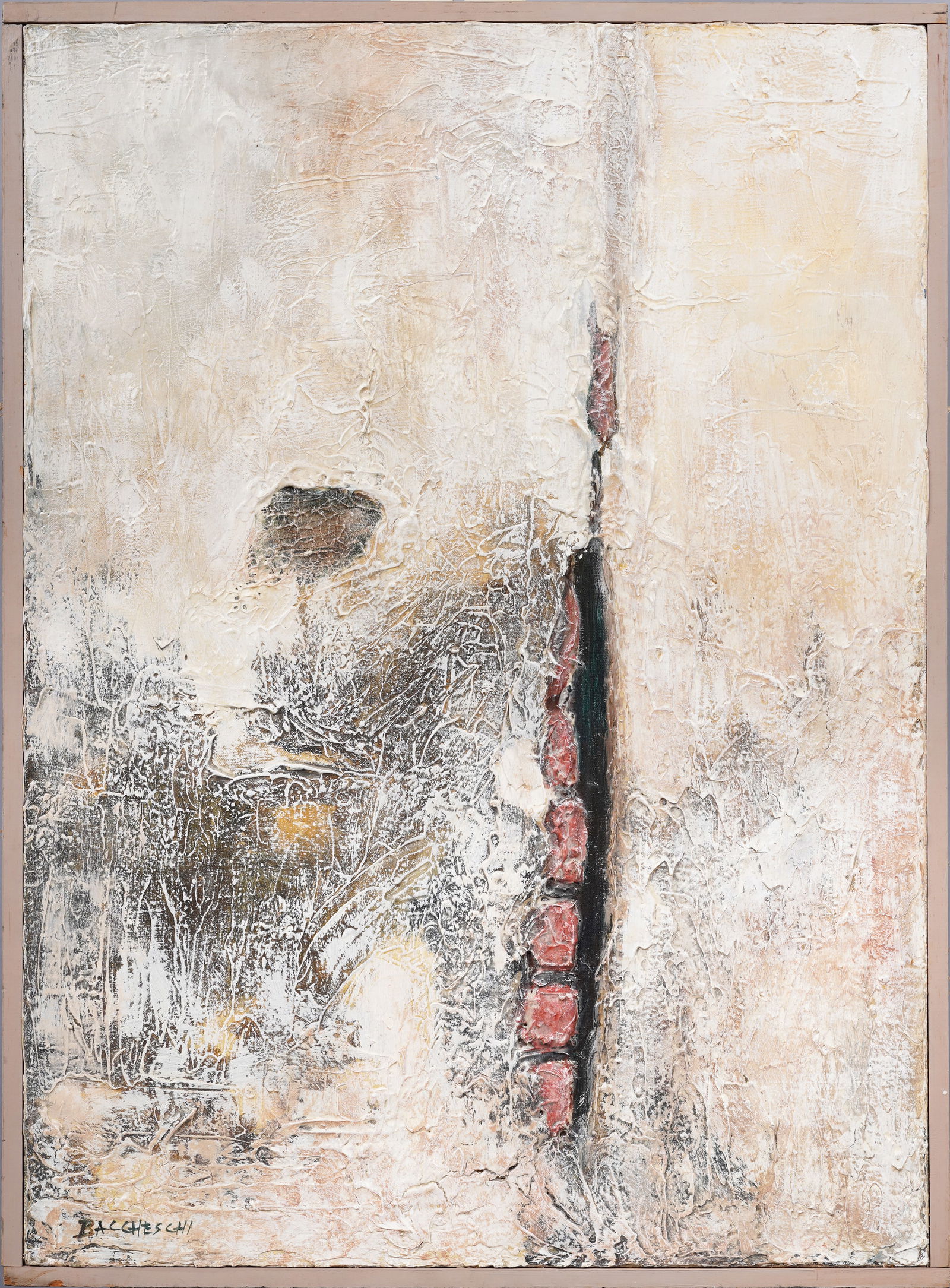 Vintage Mid Century Modern American School Abstract Expressionist Signed Original Oil Painting (1 of 5)