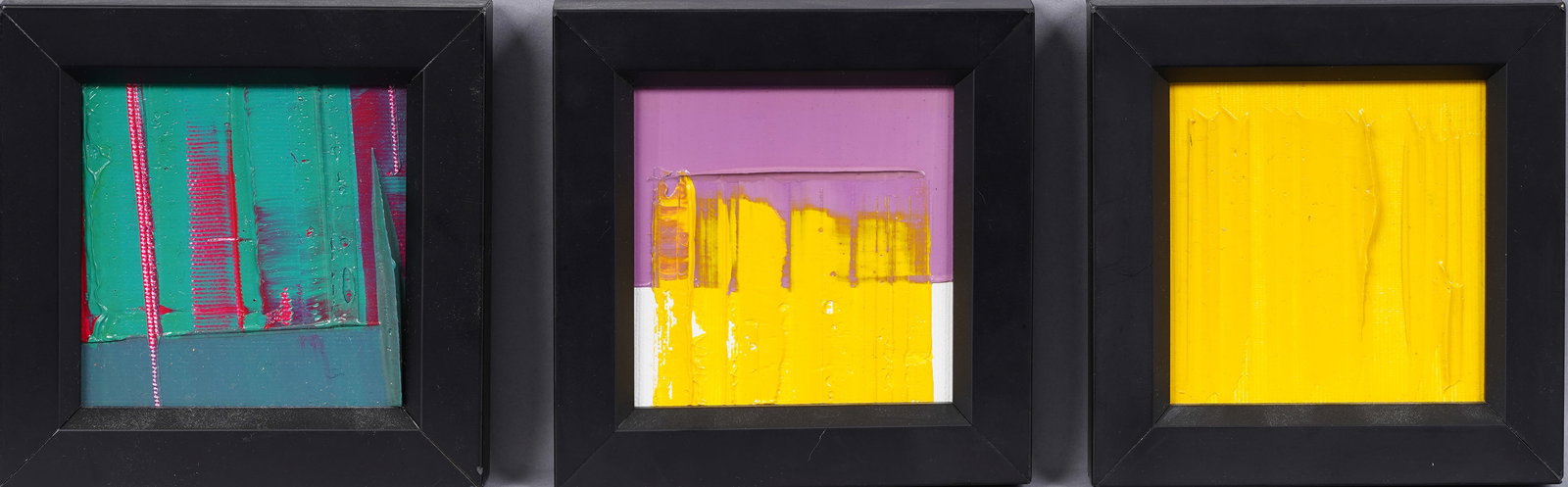 3 Framed Mid Century Modern Exhibited Signed Vintage Abstract Expressionist Original Oil Paintings (1 of 6)