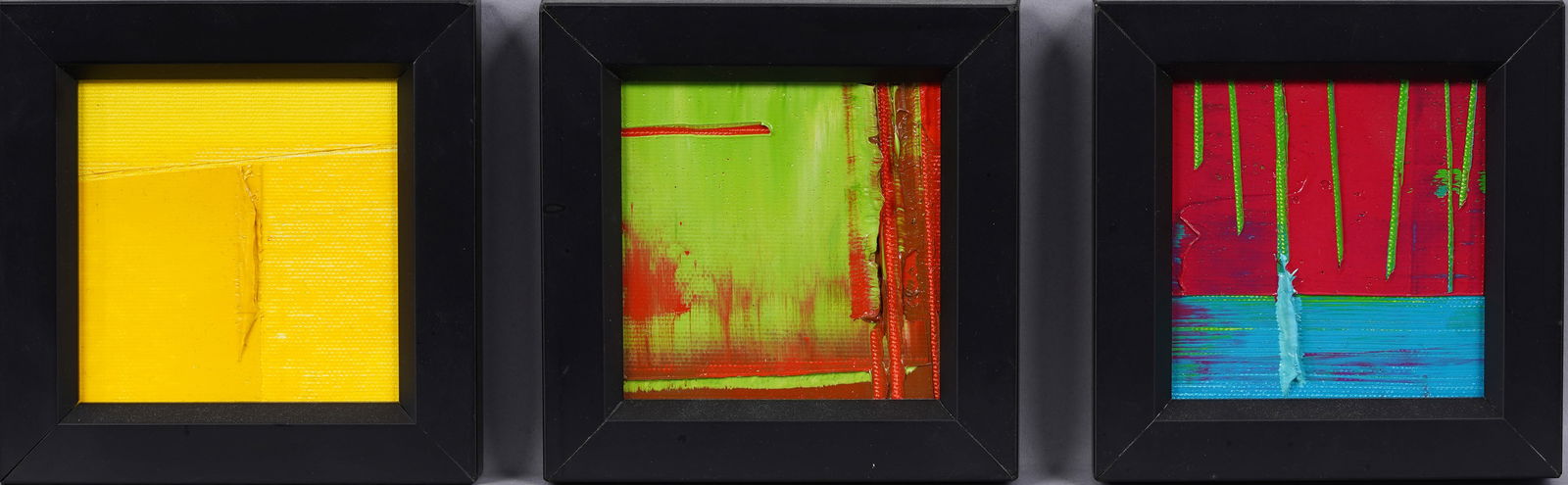 3 Framed Mid Century Modern Exhibited Signed Vintage Abstract Expressionist Original Oil Paintings (1 of 6)