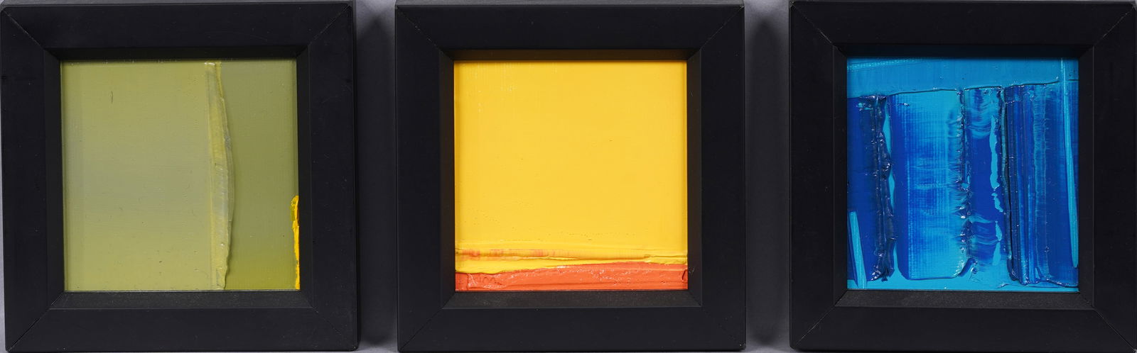 3 Framed Mid Century Modern Exhibited Signed Vintage Abstract Expressionist Original Oil Paintings (1 of 6)