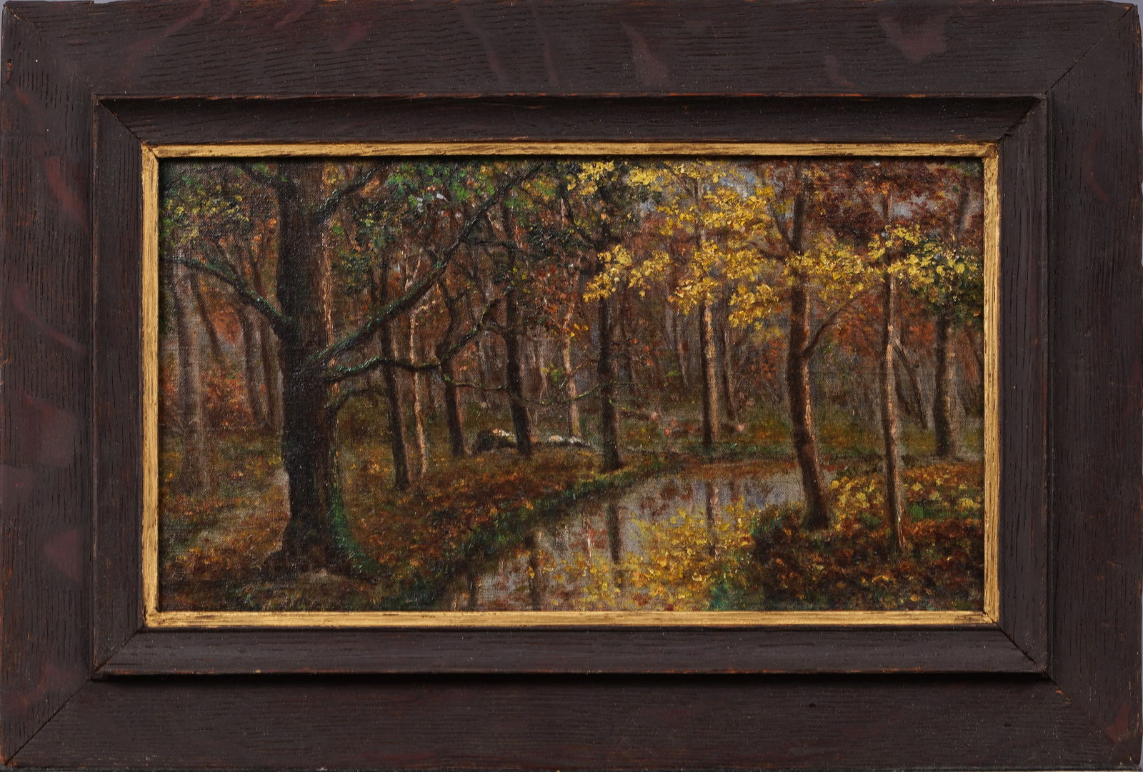 ATTR Hippolyte Boulenger (1837 - 1874) Antique French Impressionist Landscape Oil Painting (1 of 7)