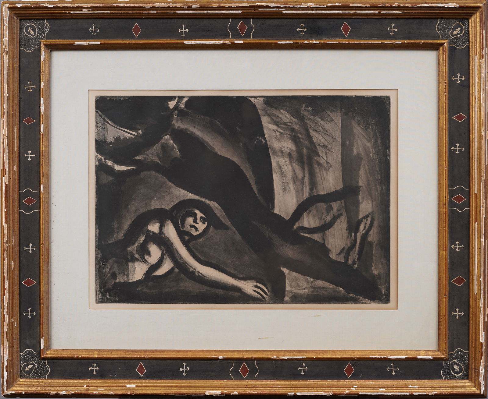 Georges Rouault (1904-2002) Rare Original Antique Aquatint Incredibly Framed Modern Print (1 of 6)