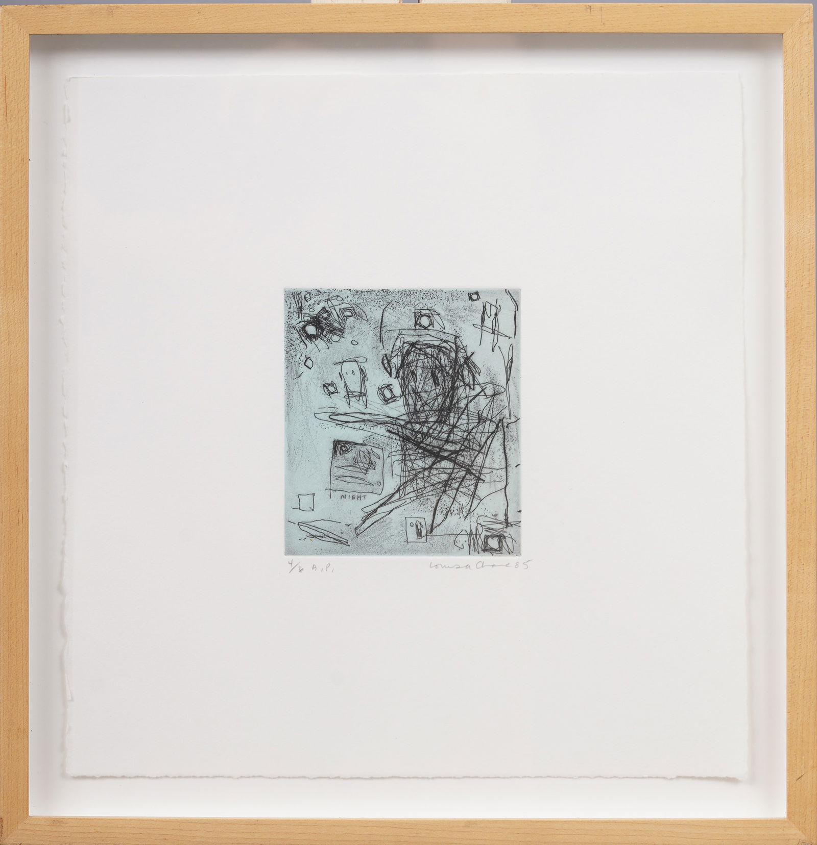 Louisa Lizbeth Chase (1951 - 2016) Important Vintage American Female Modern Art Signed Print (1 of 6)