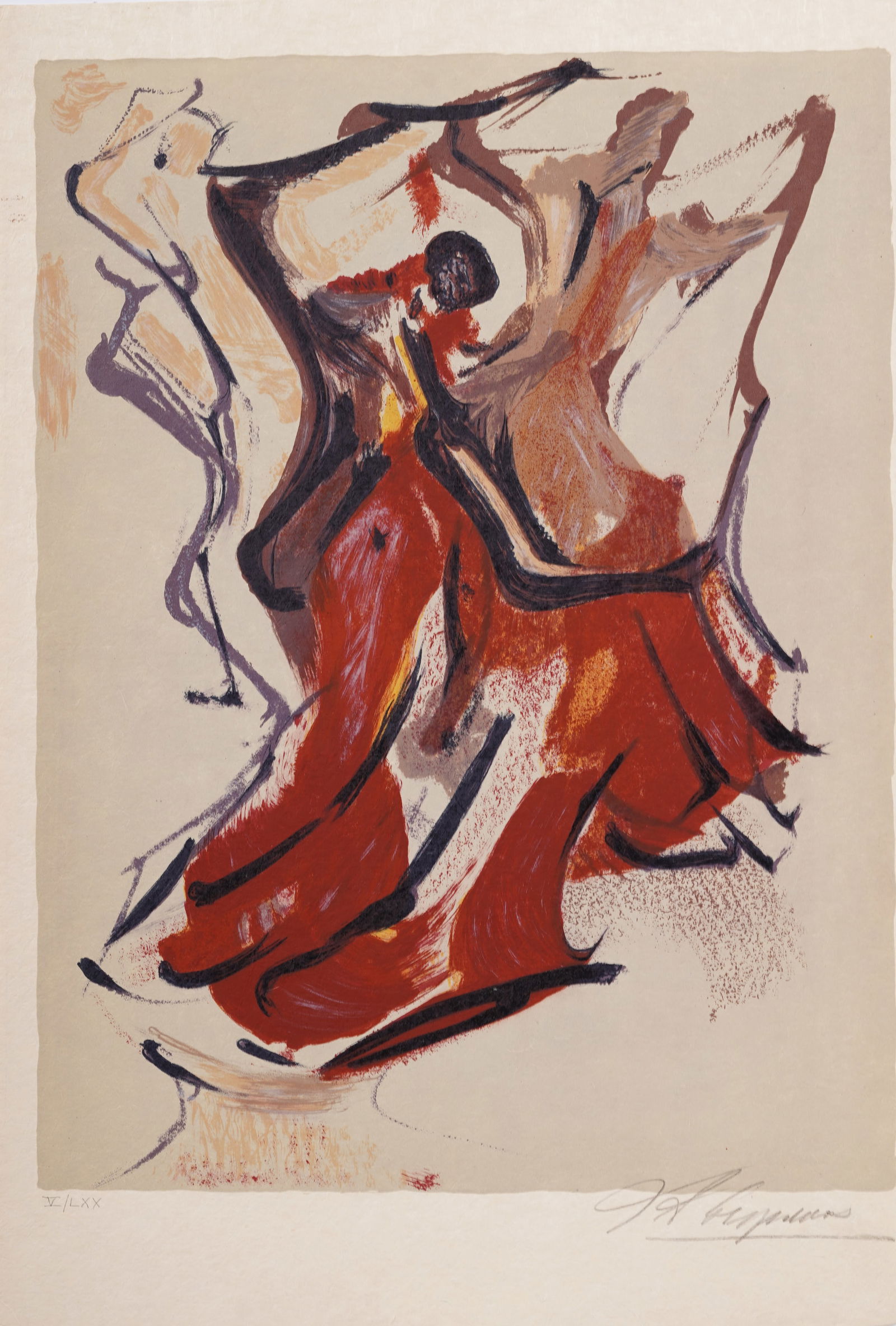 David Alfaro Siqueiros (1896-1974) Signed Numbered Original Lithograph "Prison Fantasies" Modern (1 of 6)