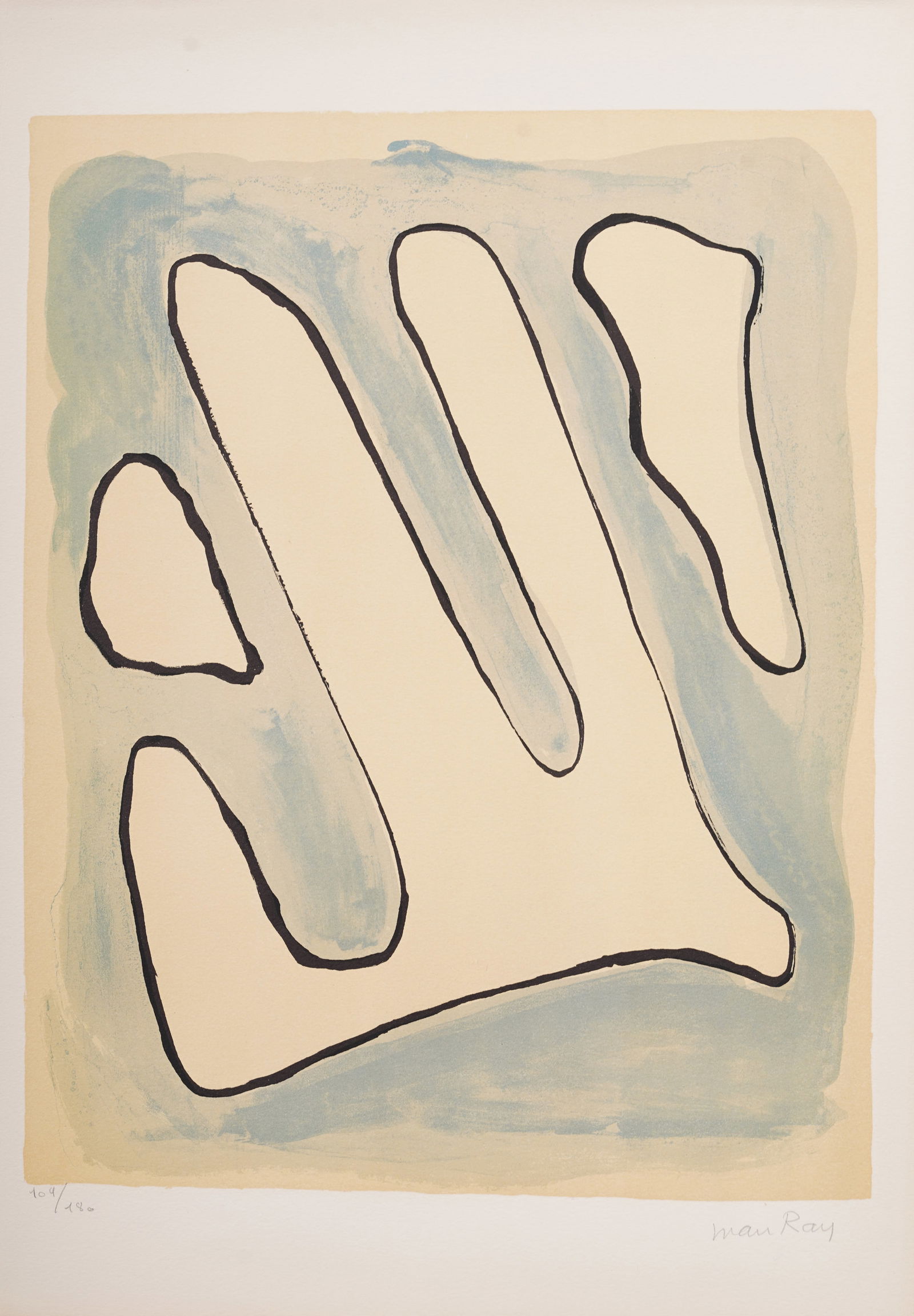 Man Ray (1890 - 1976) Vintage Surreal Signed and Numbered Original Lithograph Print: Incredible vintage Man Ray (1890 - 1976) surreal lithograph. Signed and numbered. Wonderful image. Measuring 14.5 by 20 inches overall. Please see all images for condition. Size is measured and writte