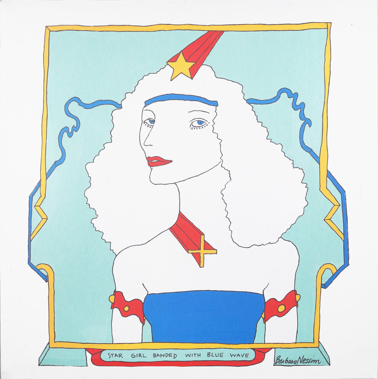 Barbara Nessim (B.1939) Antique American Modernist Pop Art Large Surreal Original Oil Painting (1 of 8)