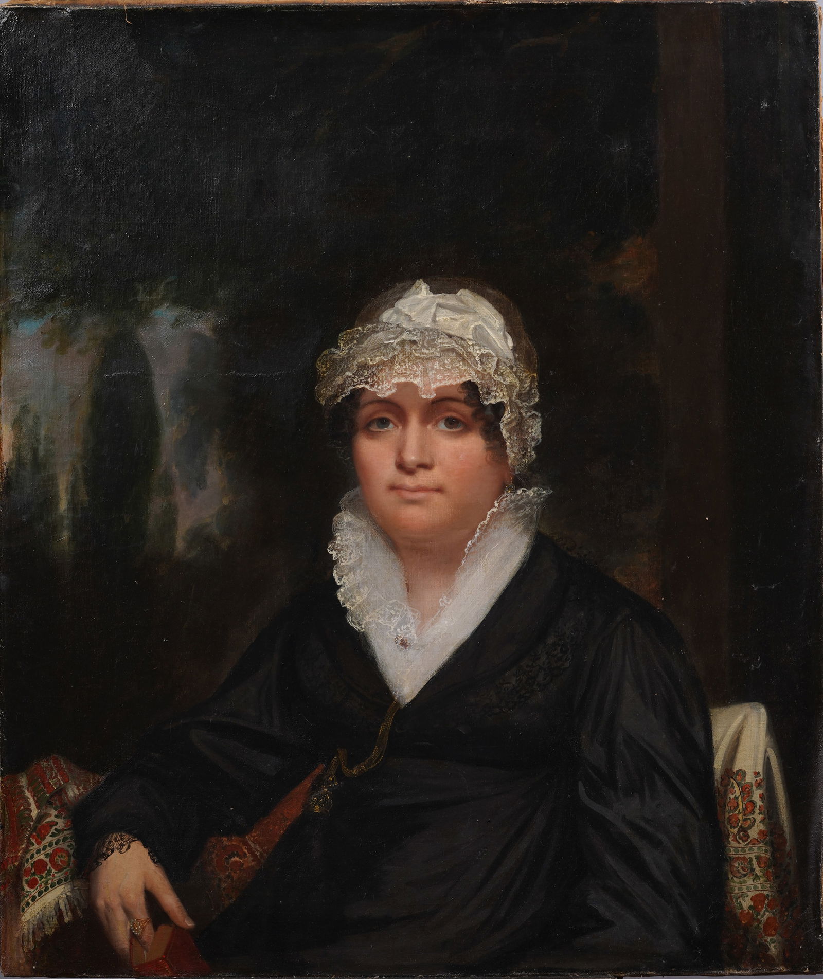 Antique American 19th Century Finely Painted Woman Portrait Original Oil Painting (1 of 4)