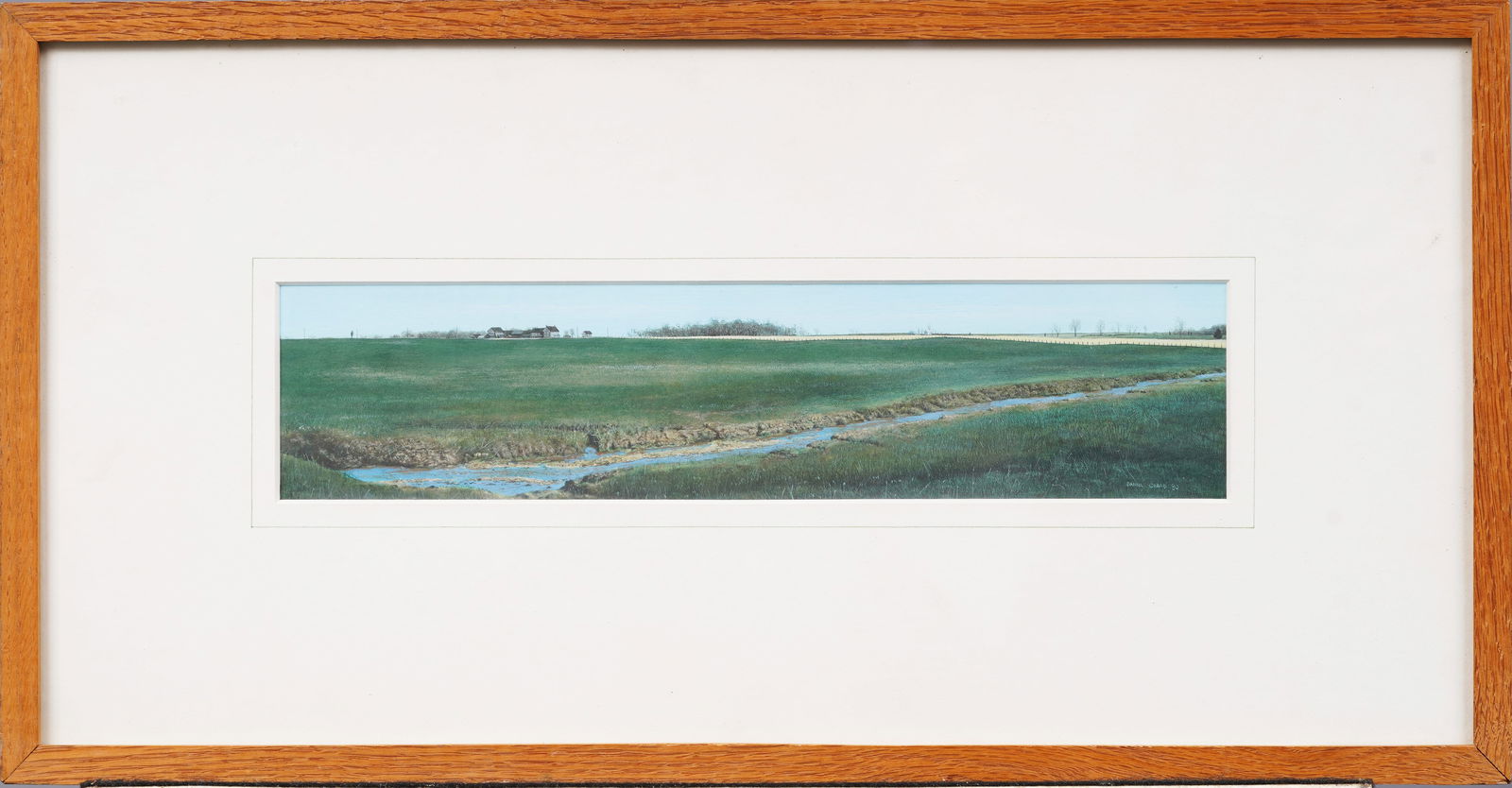 Daniel Chard (Born 1938) Antique American School Panoramic Realist Landscape Original Painting (1 of 11)